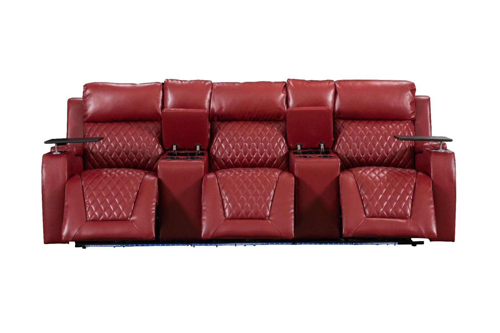 Premium Home Theater Recliner Sofa - Comfort, Style, and Technology by The A2Z Furniture