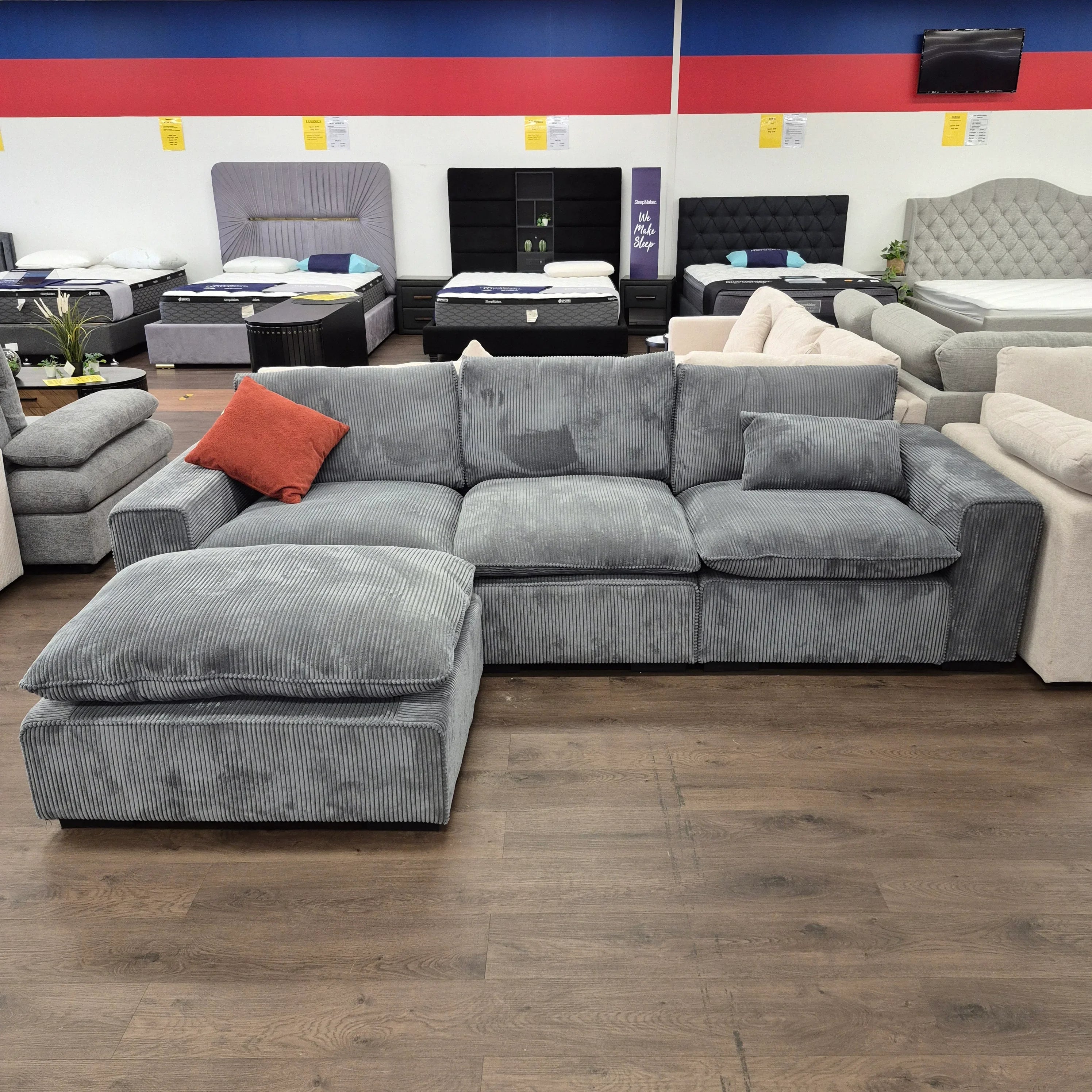 Orchid 3 Seater Sofa with Ottoman