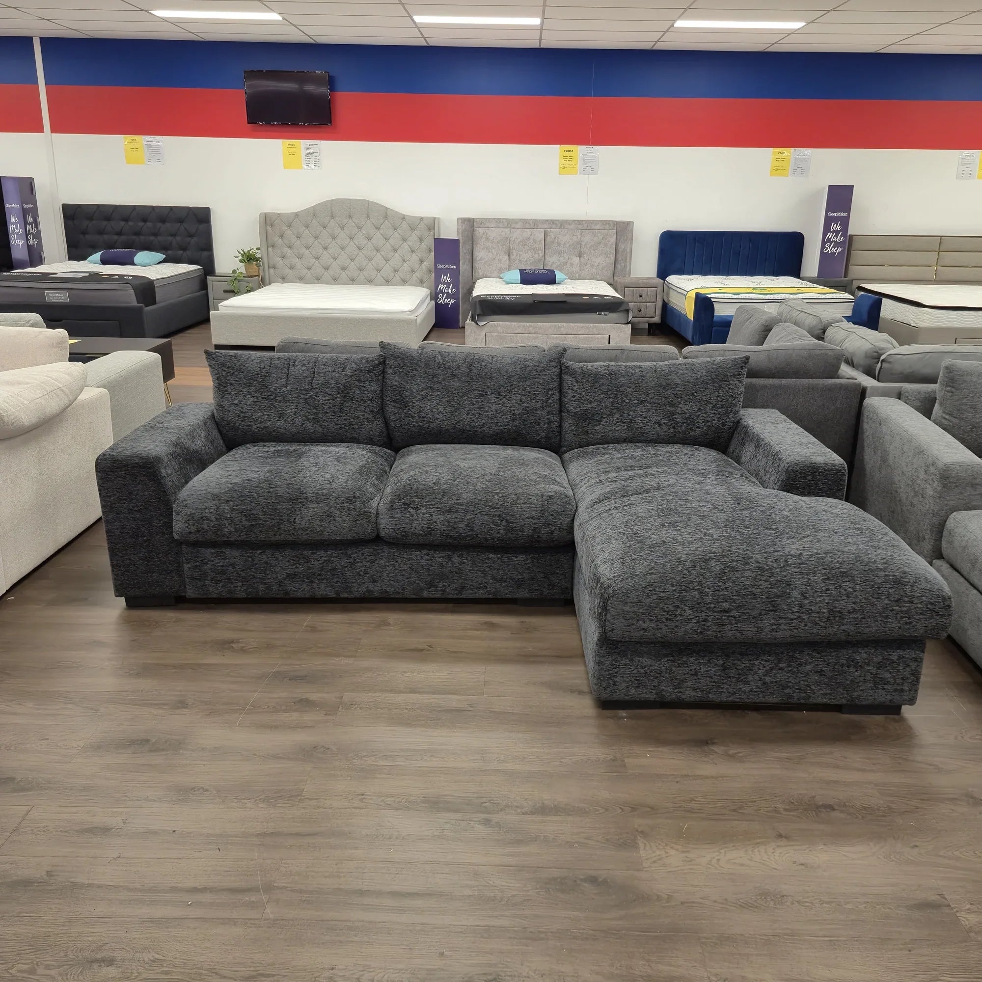 Oxford 3 Seater Couch with Chaise