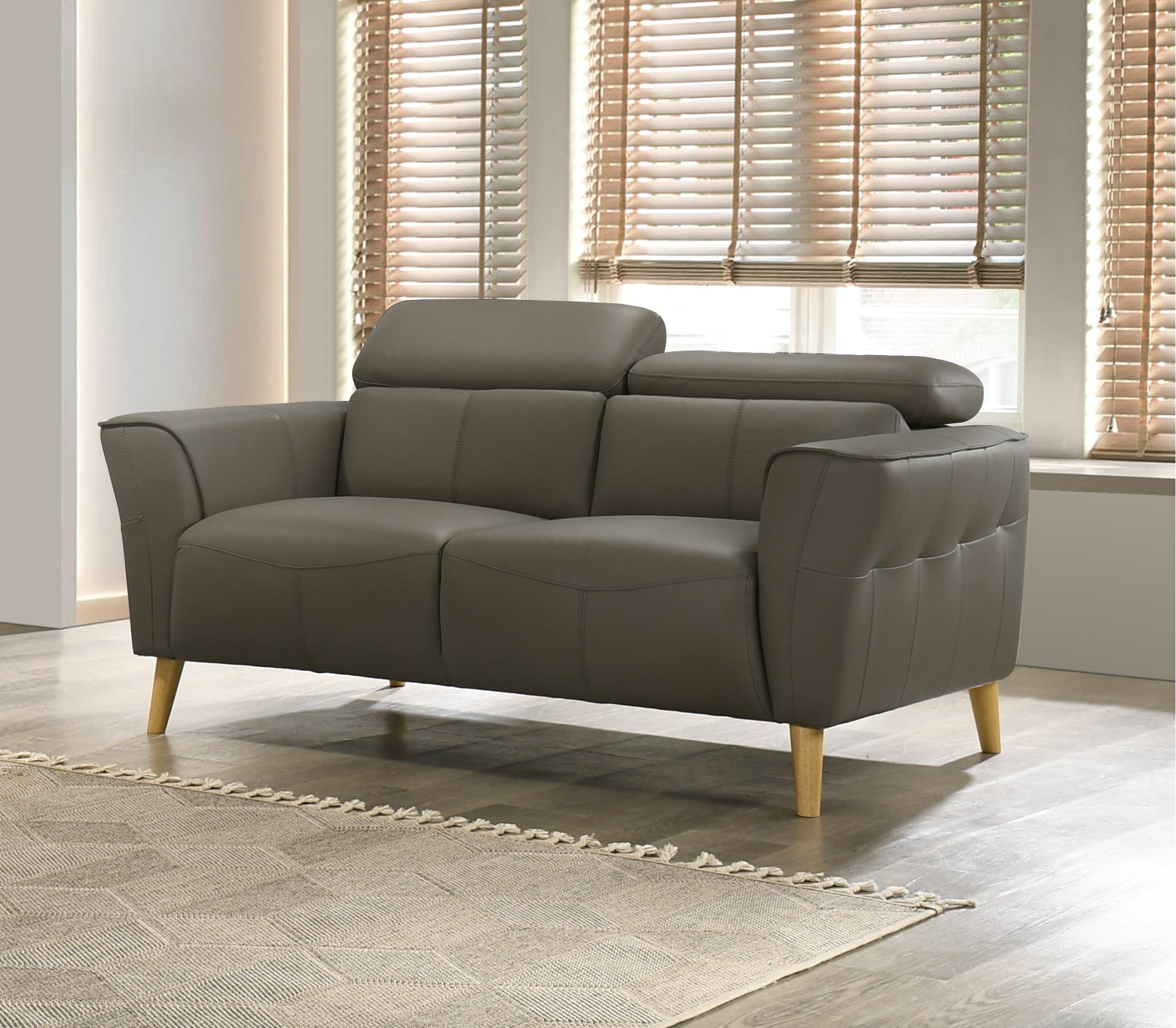 Penelope 2 Seater Leather Lounge