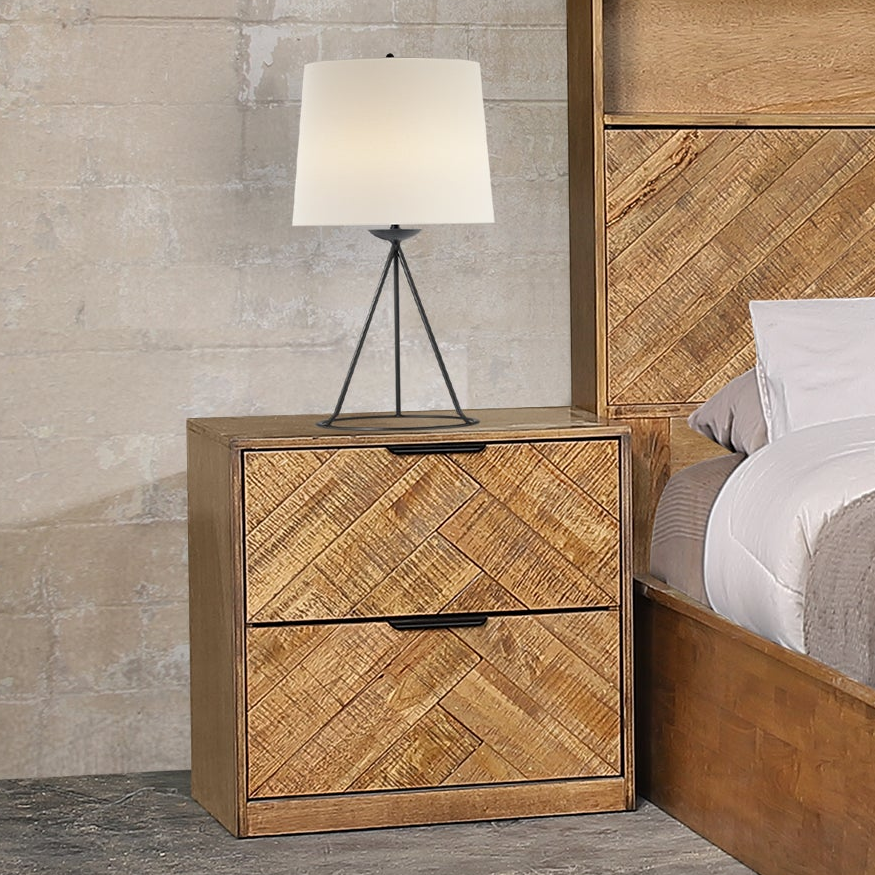 Cleveland Bedside Table | Modern 2-Drawer Bedside Storage