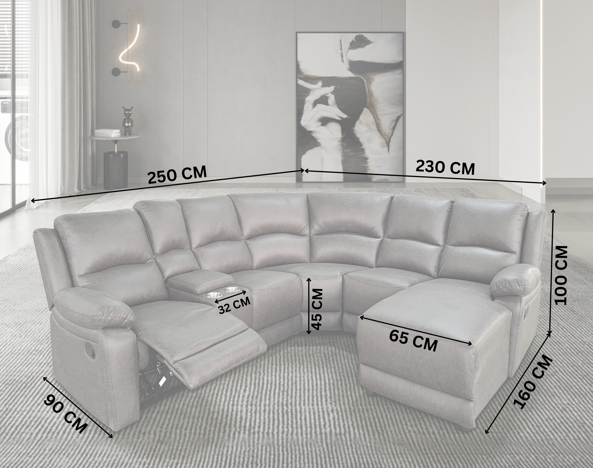 Bondi Corner Recliner Lounge