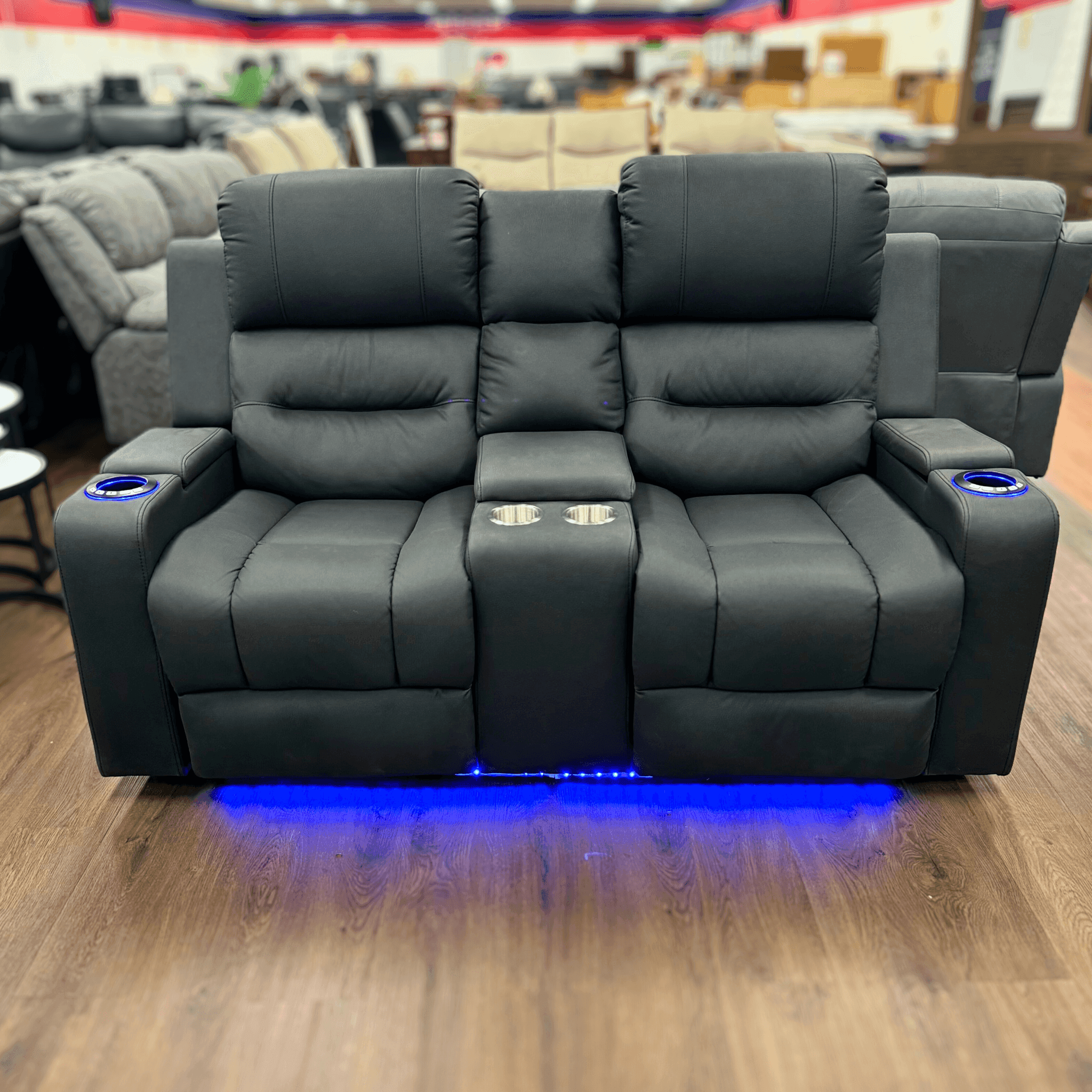 Boston 2 Seater Electric Theatre Recliner Loveseat w Console