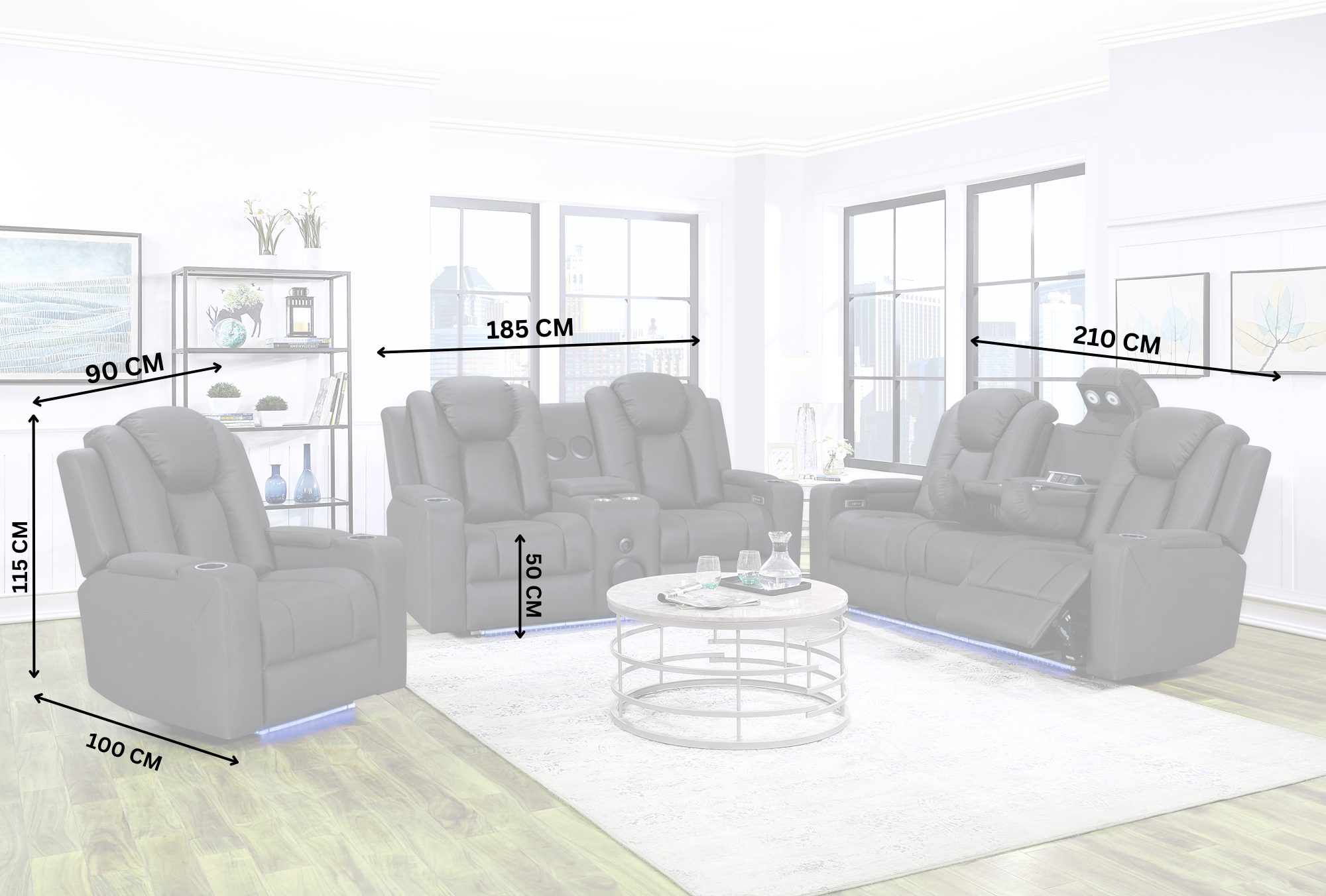 Breeze Dual Motor Electric Recliner Chair