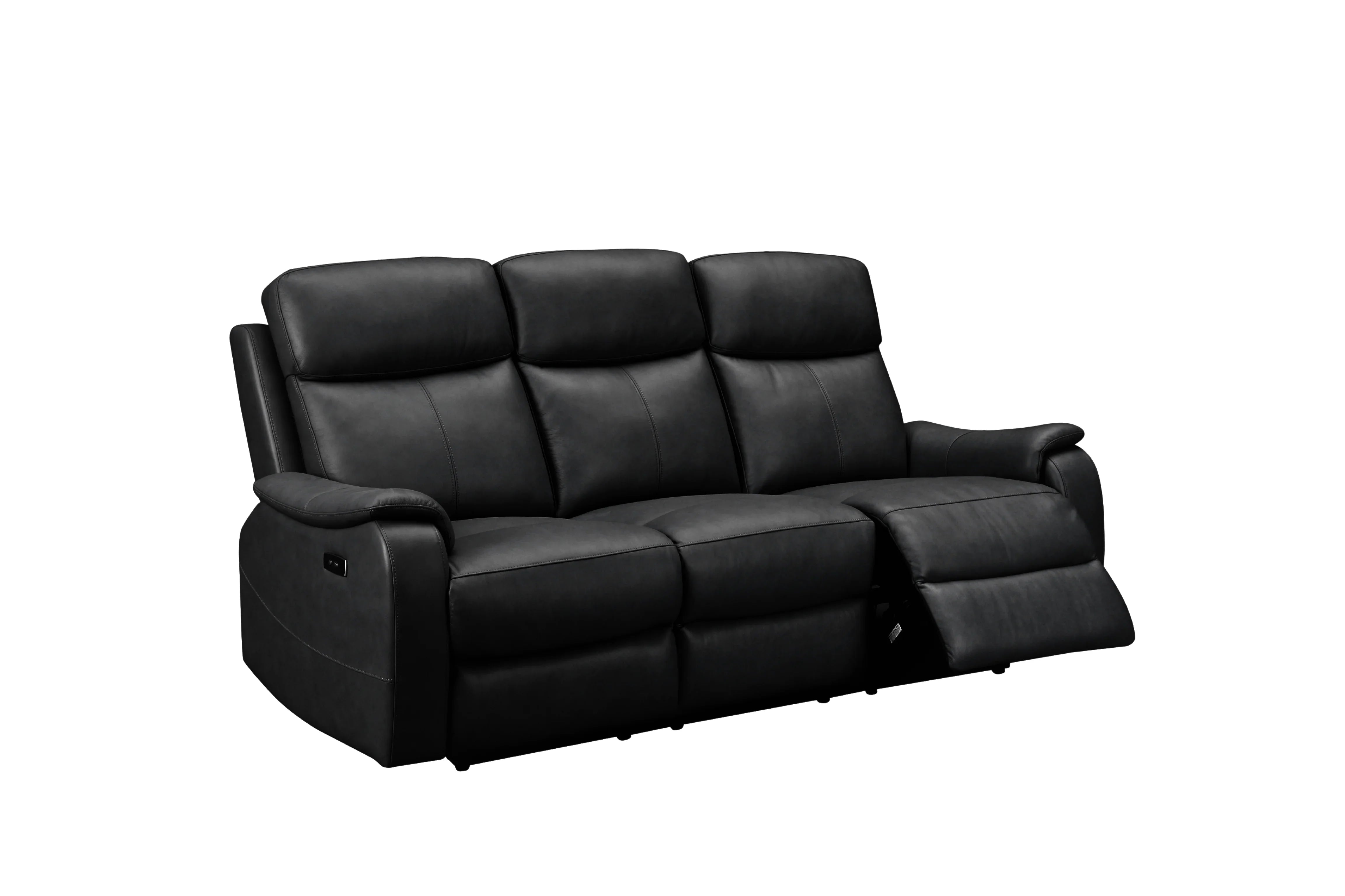 Concord 3 Seater Leather Electric Recliner Lounge