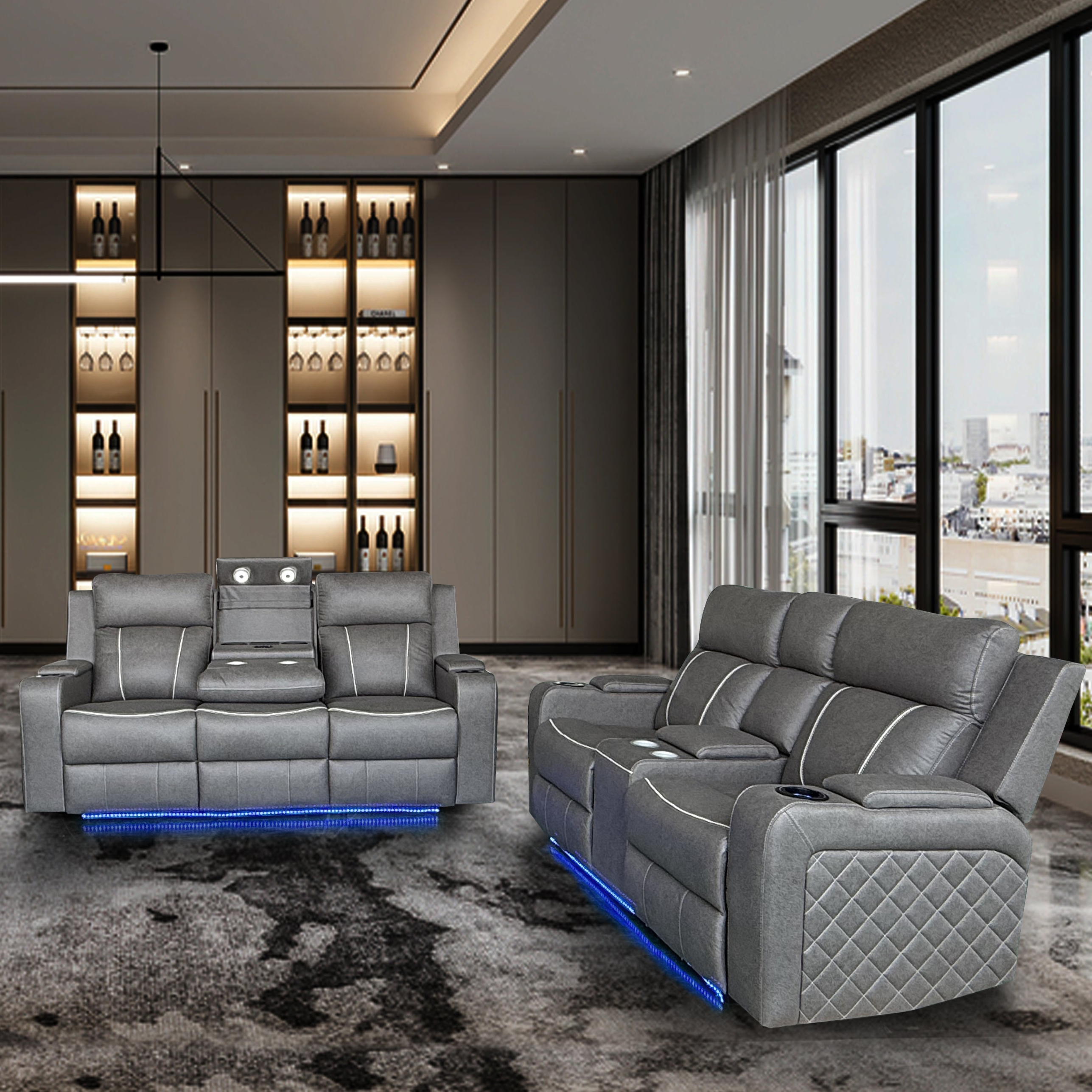 Broom Electric 3+2 Recliner Package