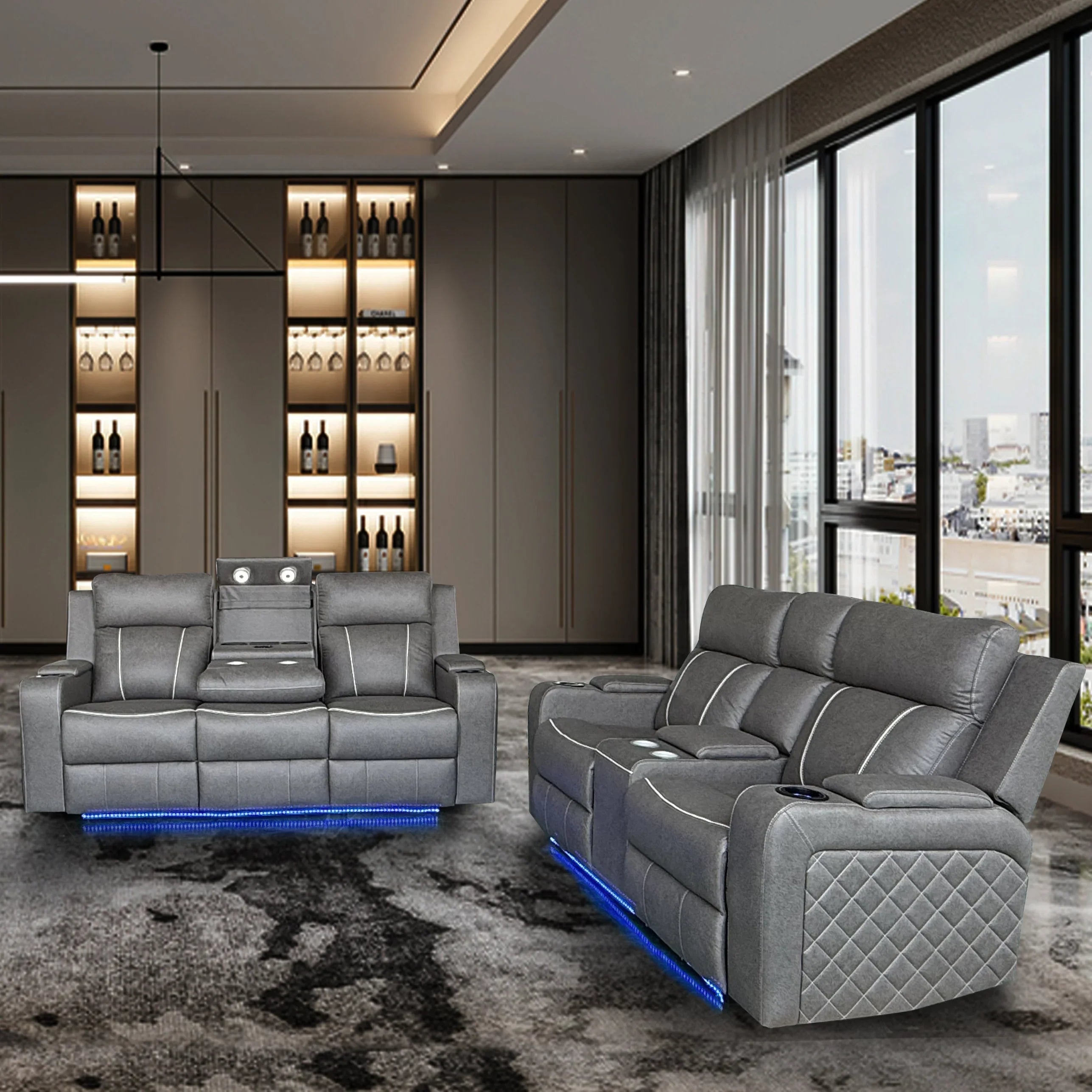 Broom Electric 3+2 Recliner Package