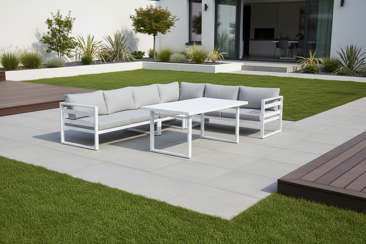 Islay Outdoor Corner Lounge with Dining Table