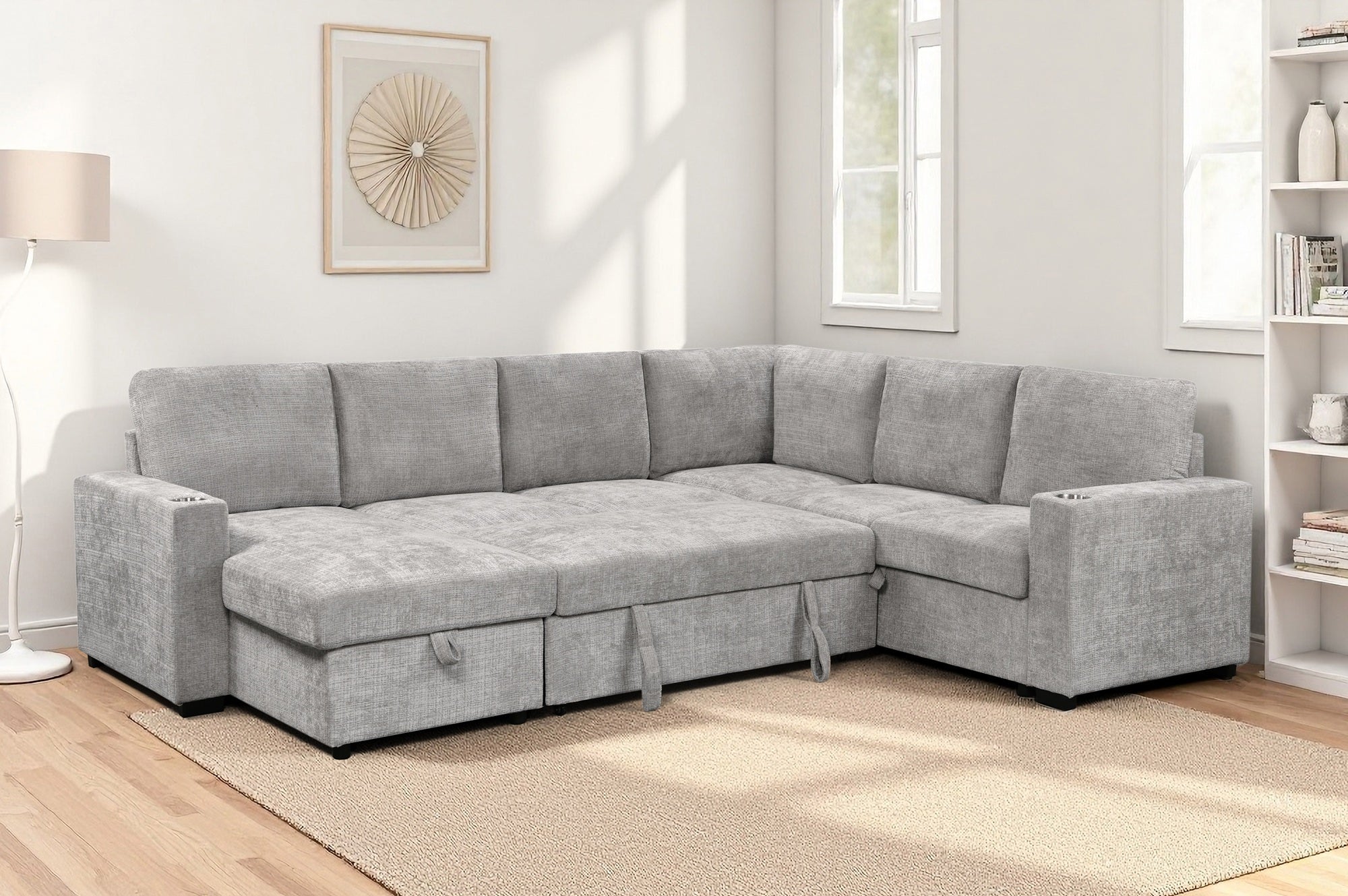 Springbrook Corner Sofa Bed with Storage