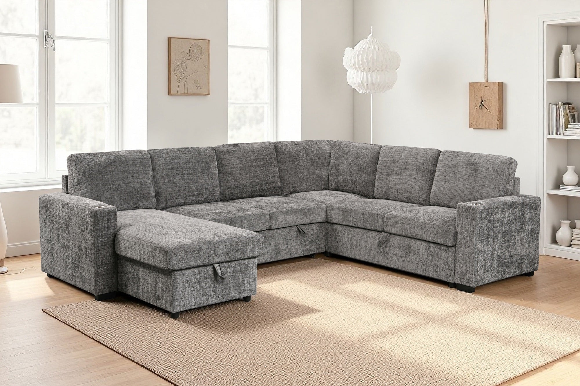 Springbrook Corner Sofa Bed with Storage