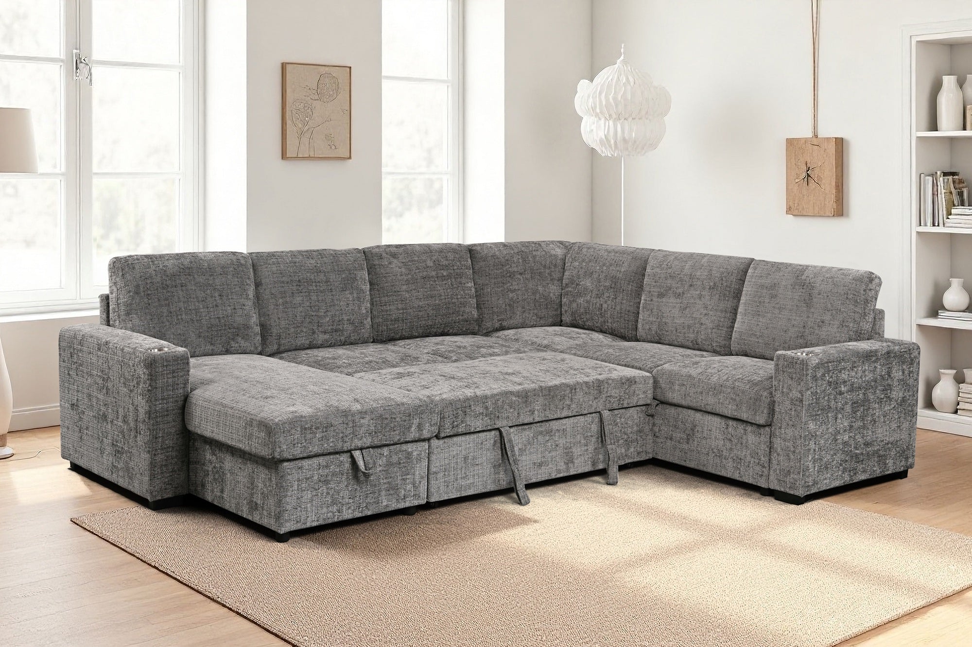 Springbrook Corner Sofa Bed with Storage