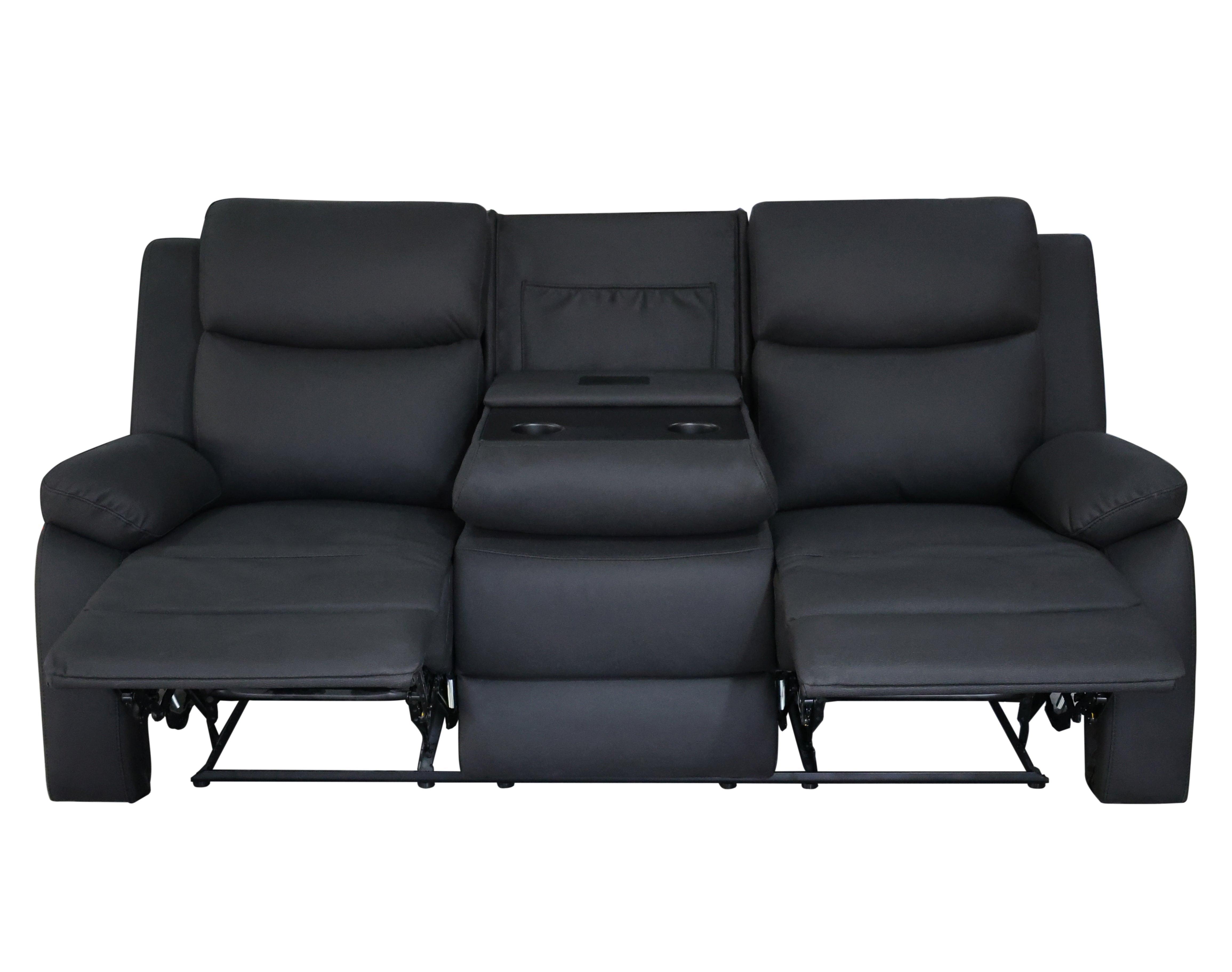 Mitcham 3+1+1 Black Recliner Package