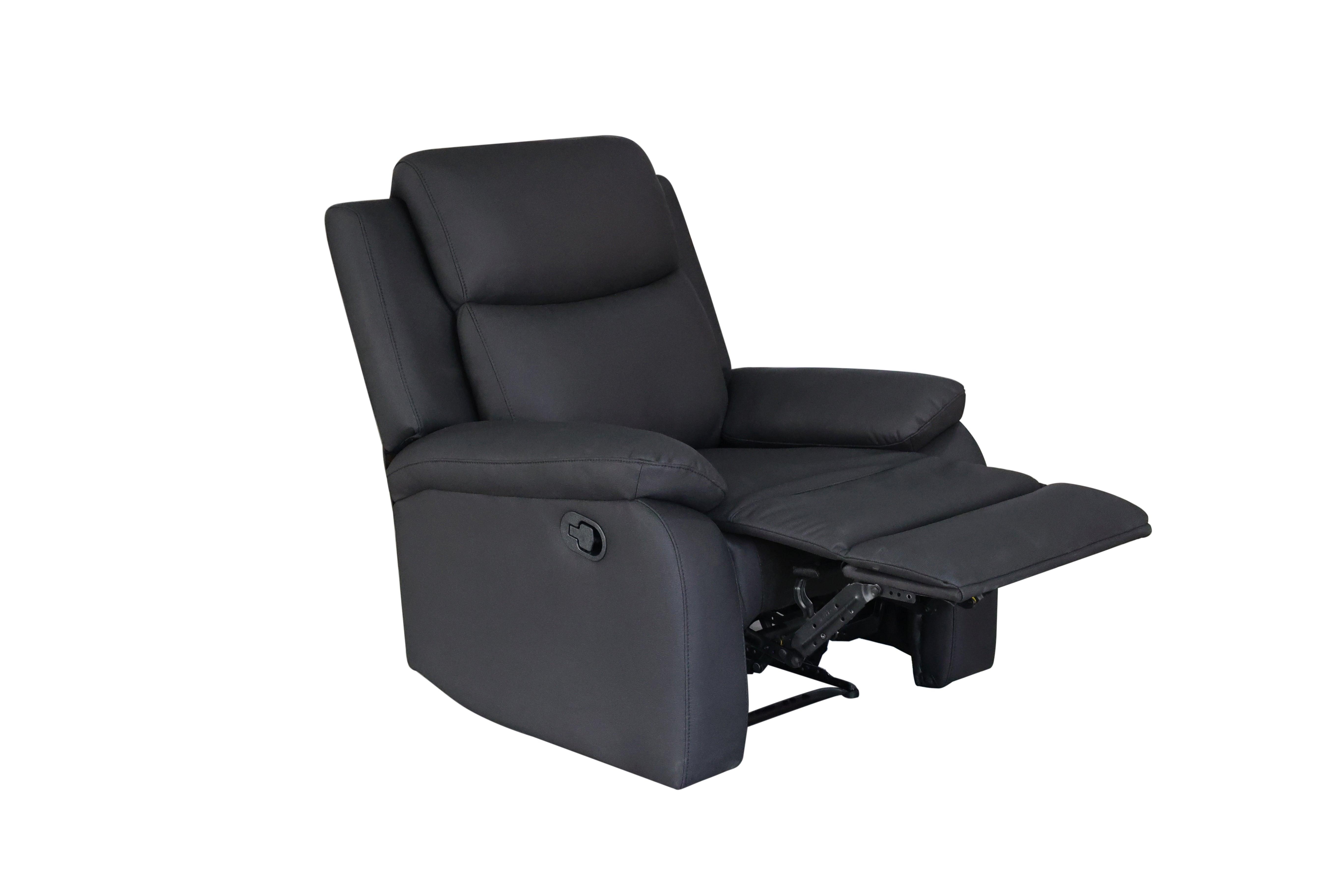Mitcham 3+1+1 Black Recliner Package