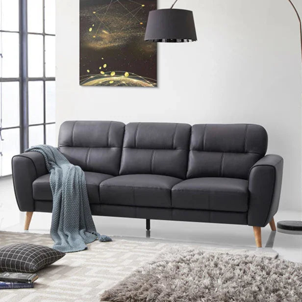 Pearl 3 Seater Leather Lounge