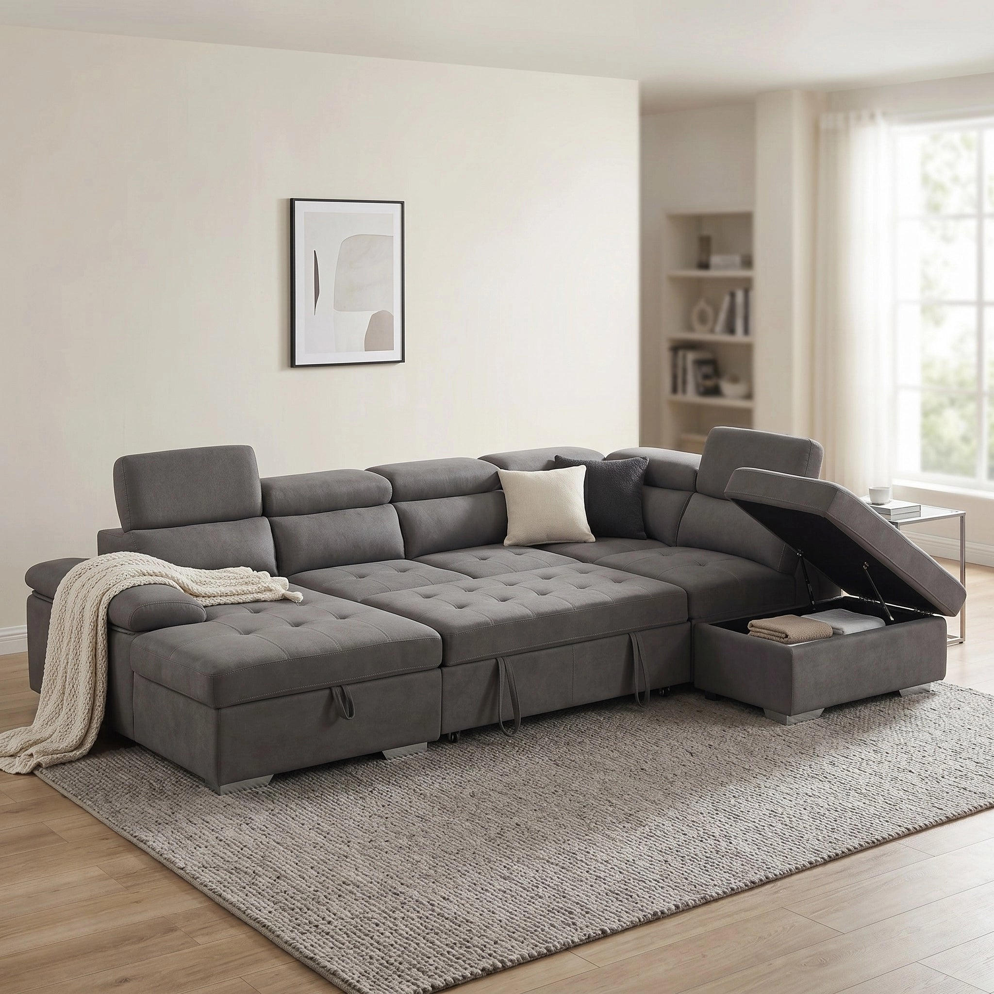 Alex Pull Out Sofa Bed with Storage