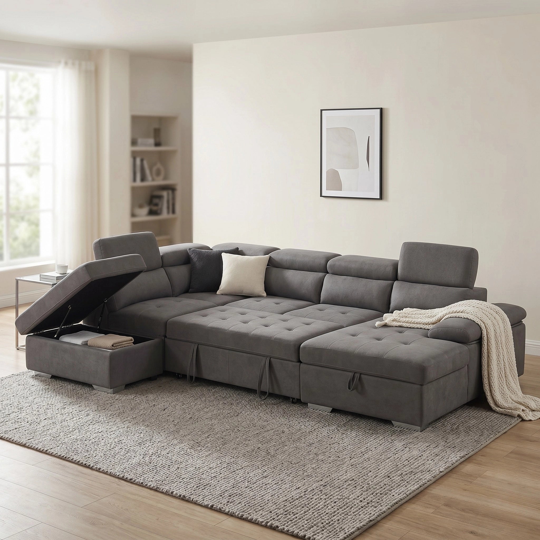 Alex Pull Out Sofa Bed with Storage