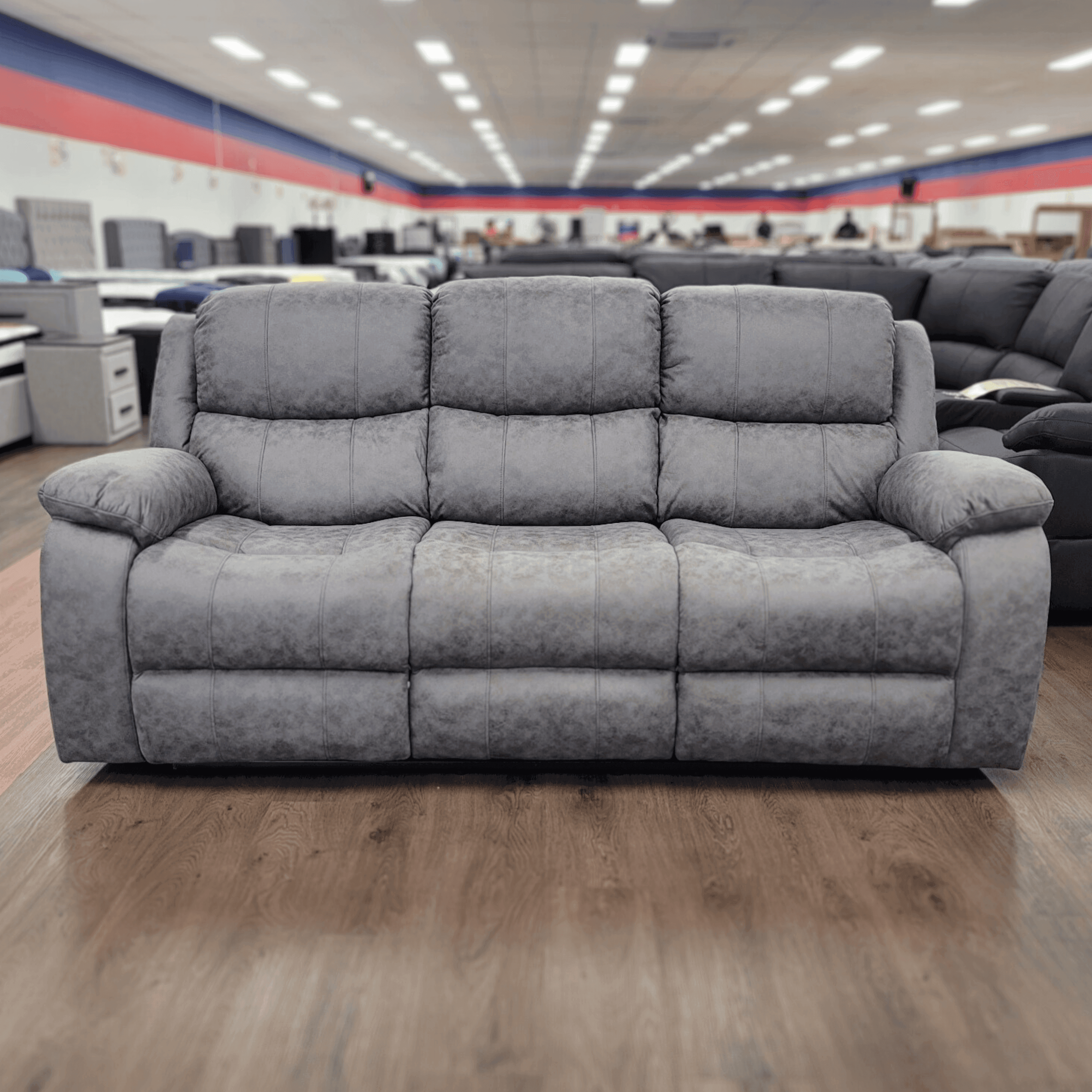 Bliss 3 Seater Recliner in Light Grey