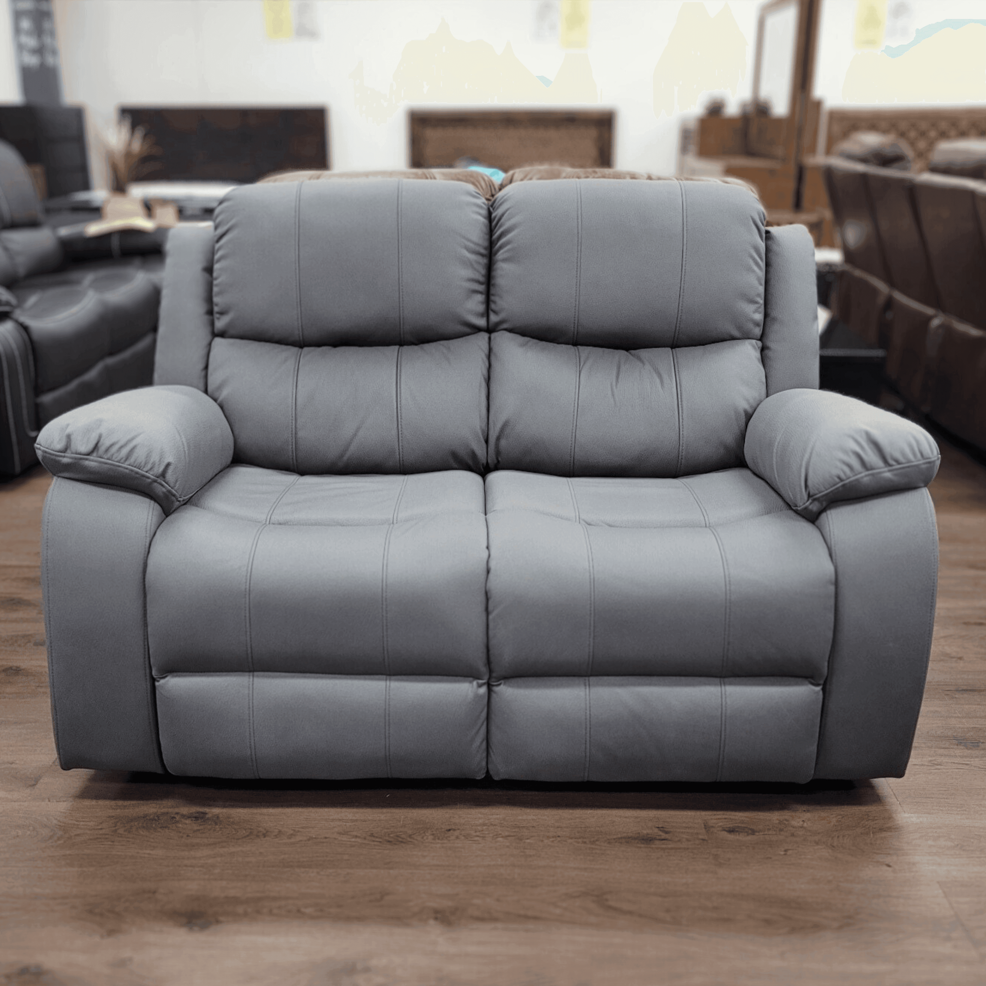 Bliss Manual 3+2 Charcoal Recliner Package