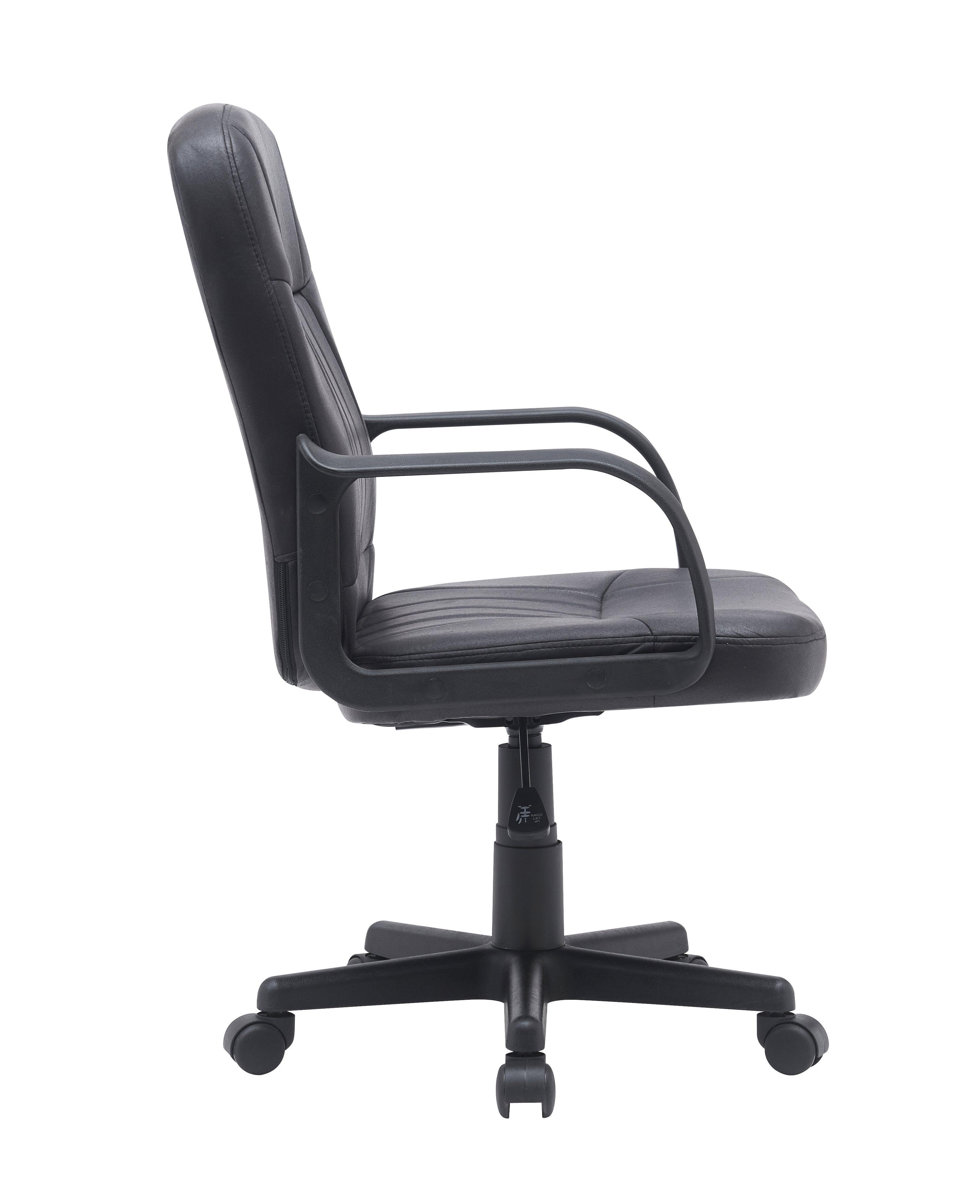 Clontarf Office Chair - Black Technology Fabric - Adjustable Height - Reclining Feature - Home Office Furniture