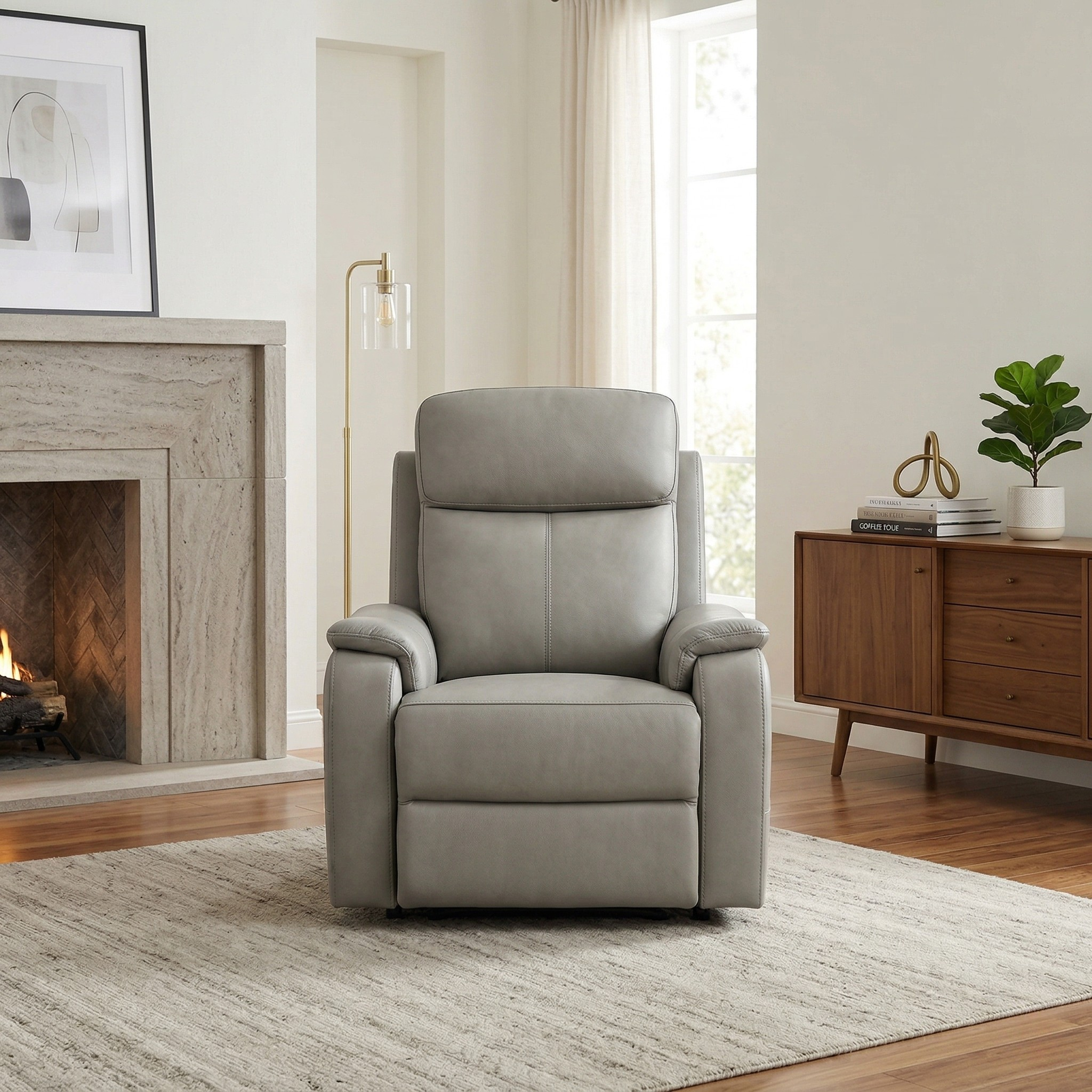 Concord Leather Electric Recliner Chair