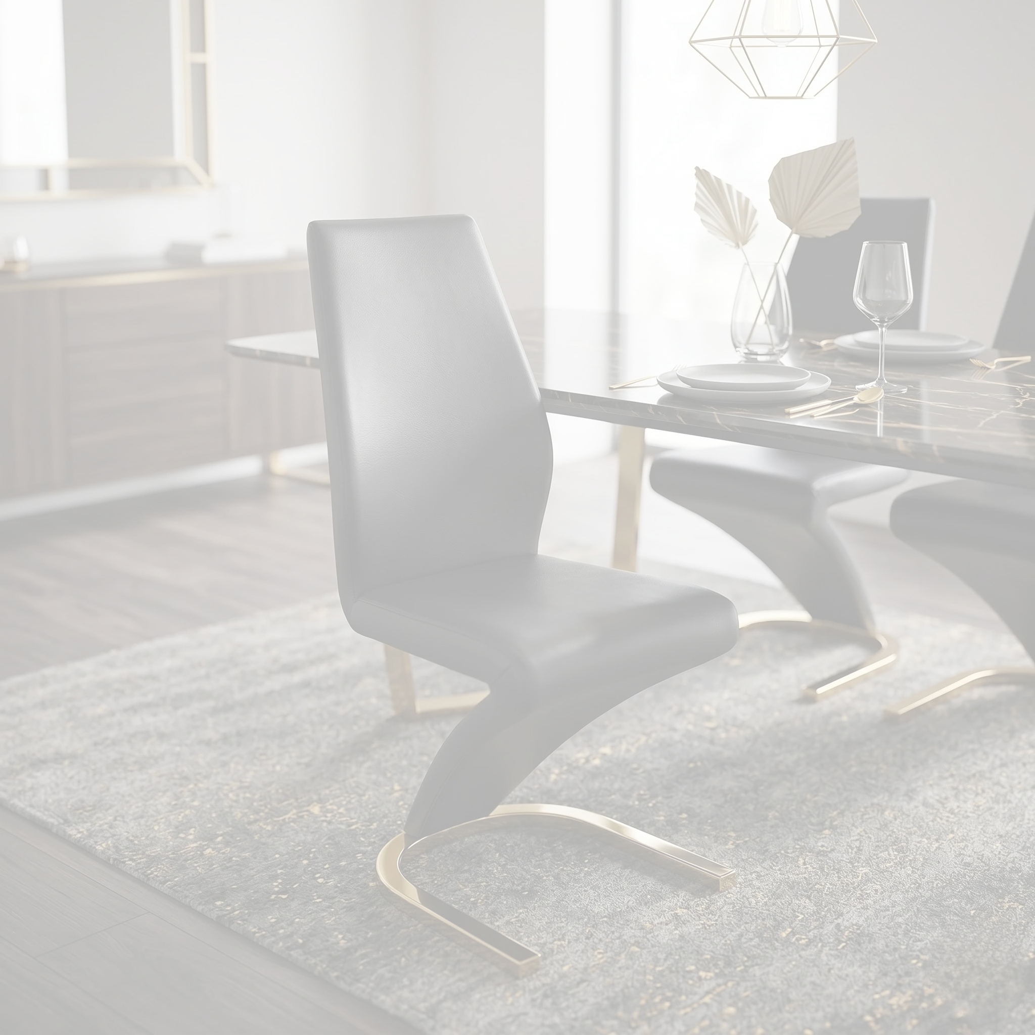 Daisy dining chair dimension diagram: 44 cm wide, 55 cm deep, 102 cm overall height