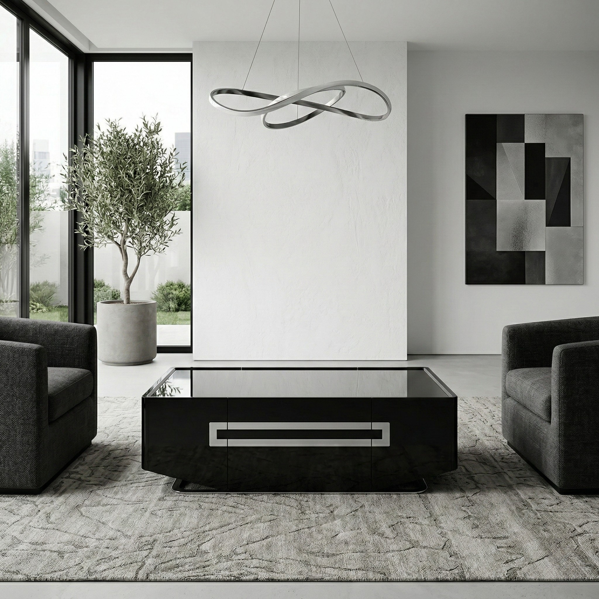 Danna Tempered Glass Coffee Table