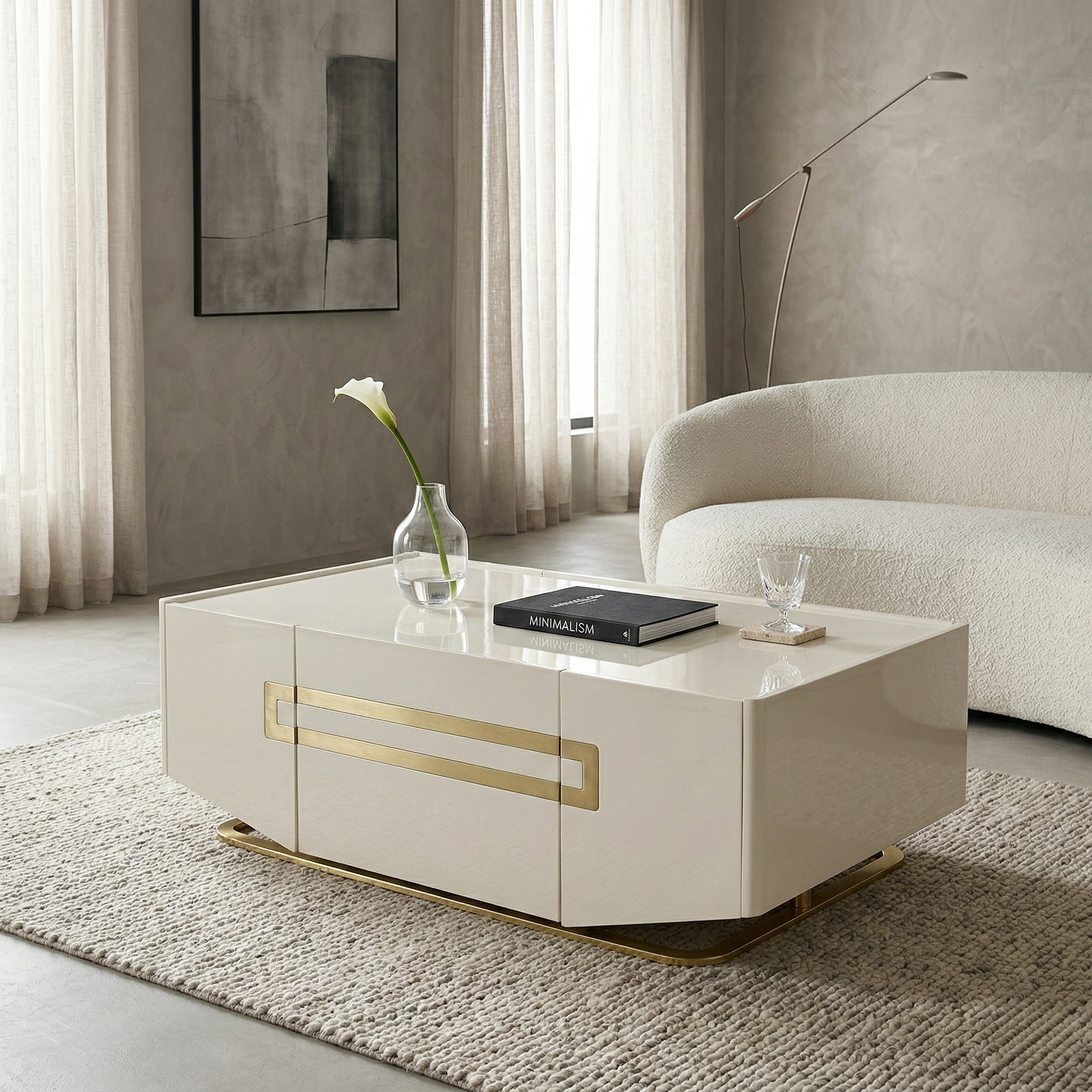 Danna Tempered Glass Coffee Table