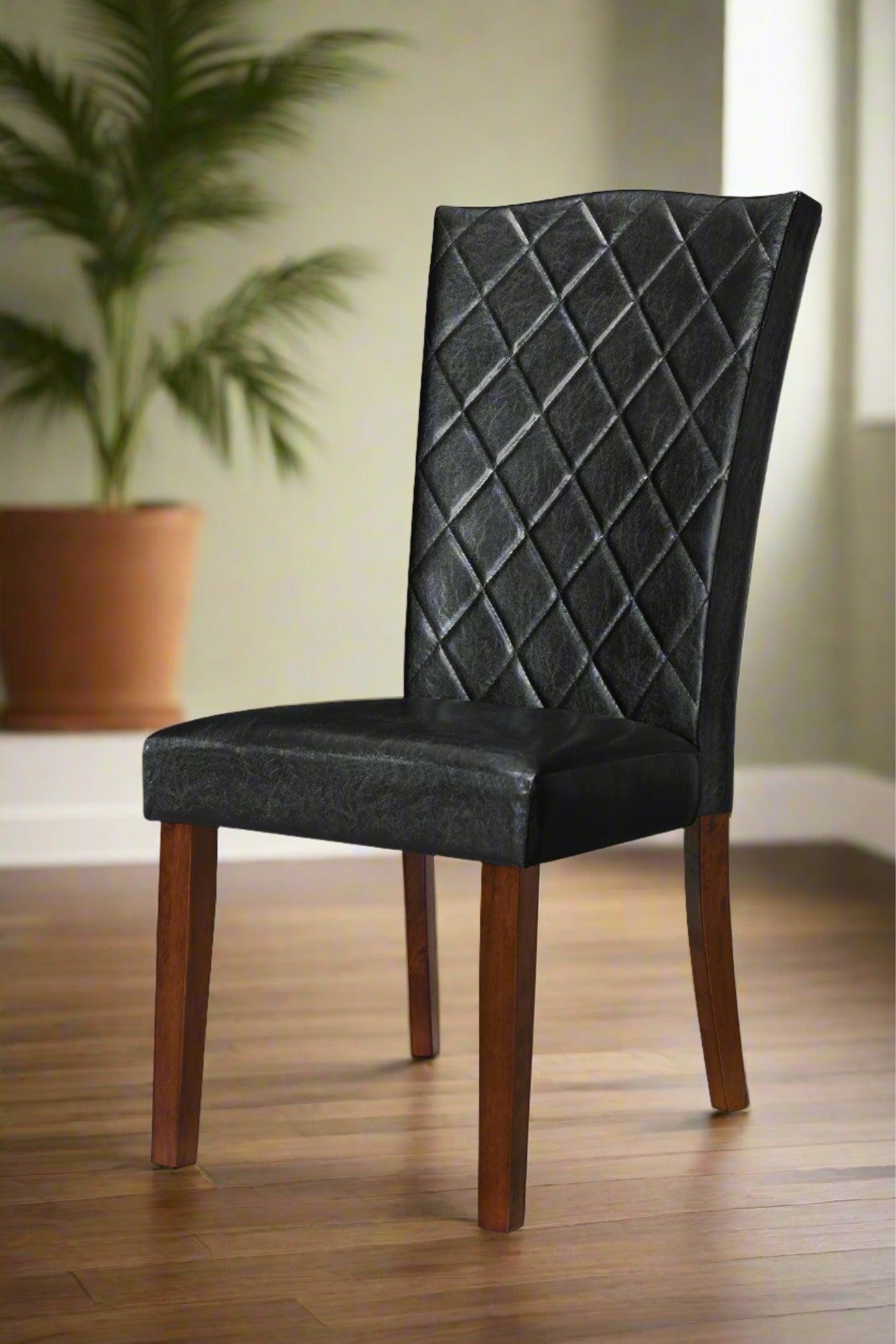 Daybreak Dining Chair - Brown with Brown PU Leather - Modern Design and Comfort | The A2Z Furniture