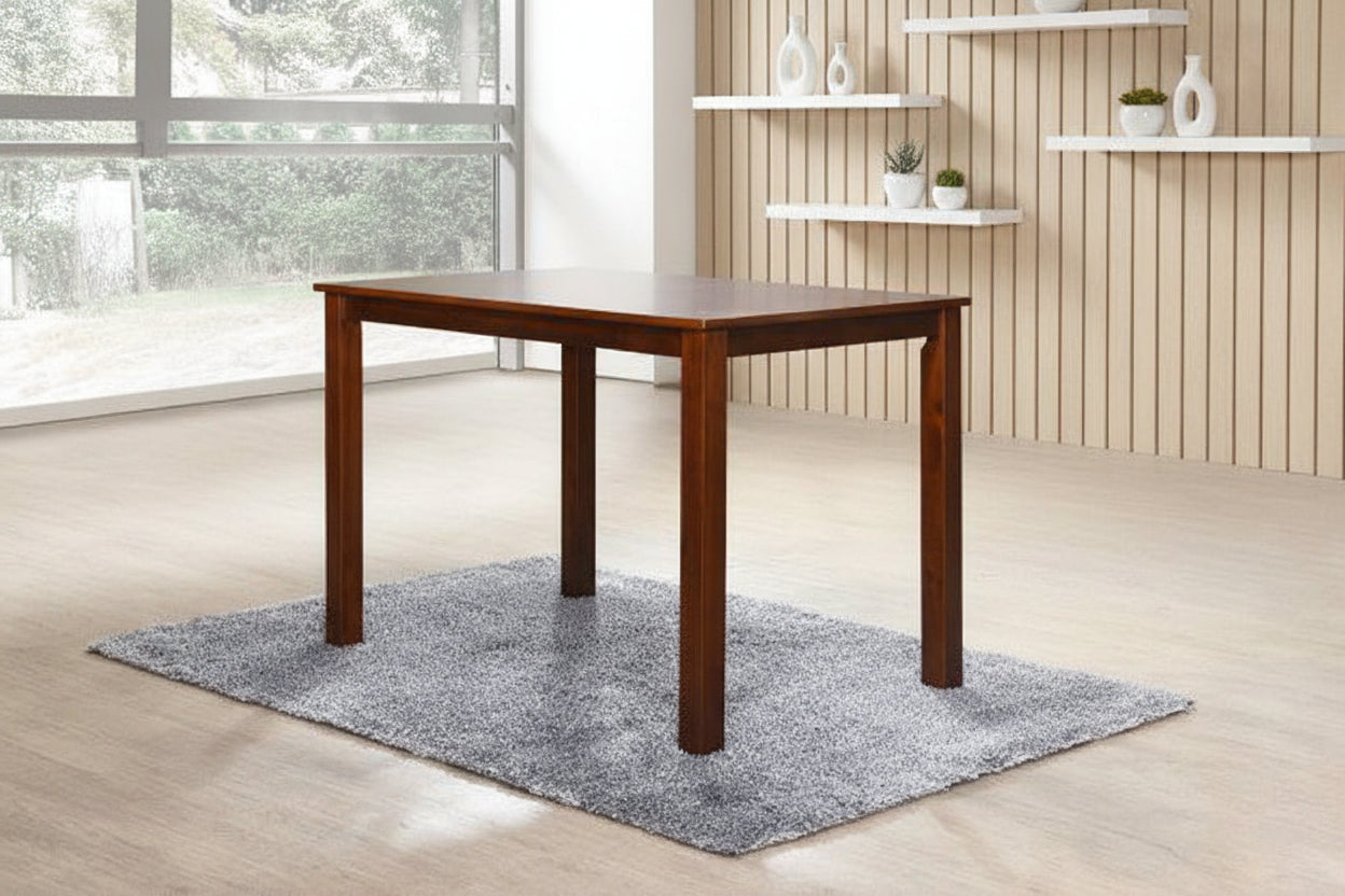 Dell Dining Table - Modern Rectangular Design - Available in 4 and 6 Seater Options - Black, Brown, and Dirty Oak - The A2Z Furniture