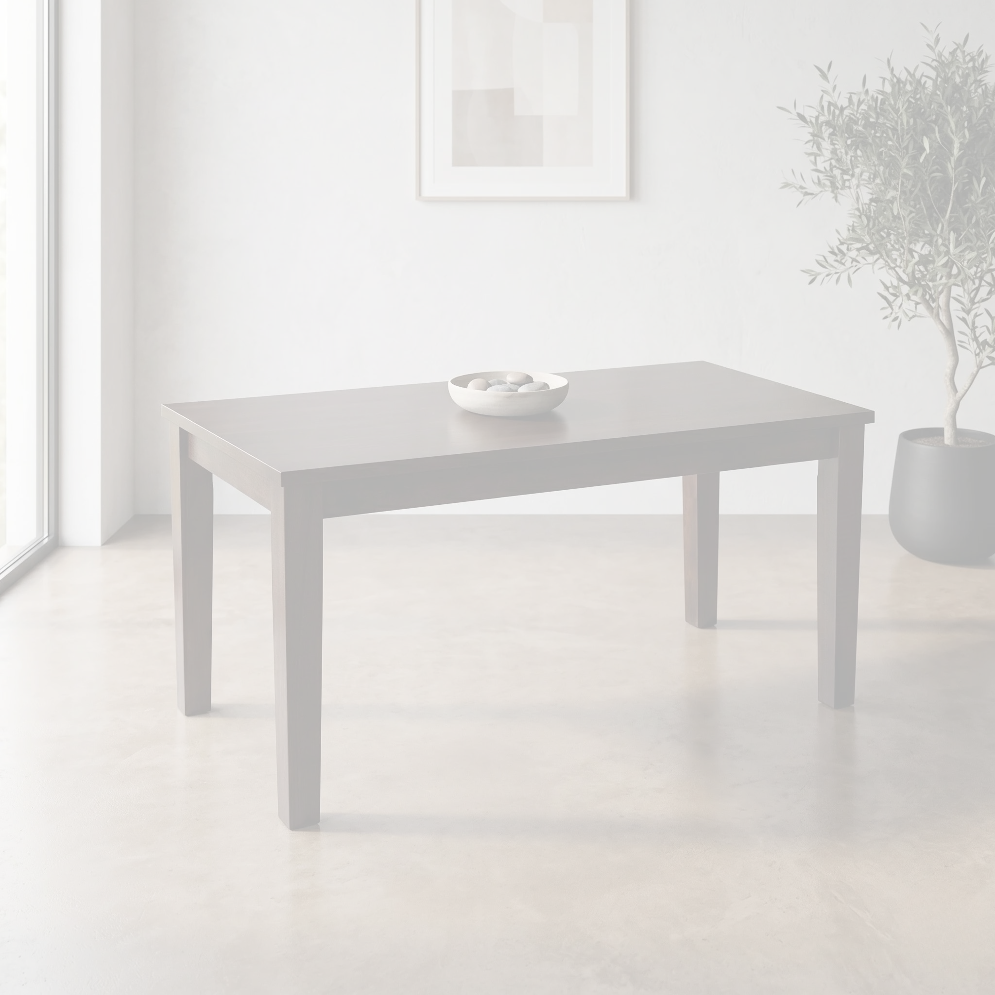 Dell II Dining Table dimension diagram - 160 cm long, 80 cm wide, 77 cm high