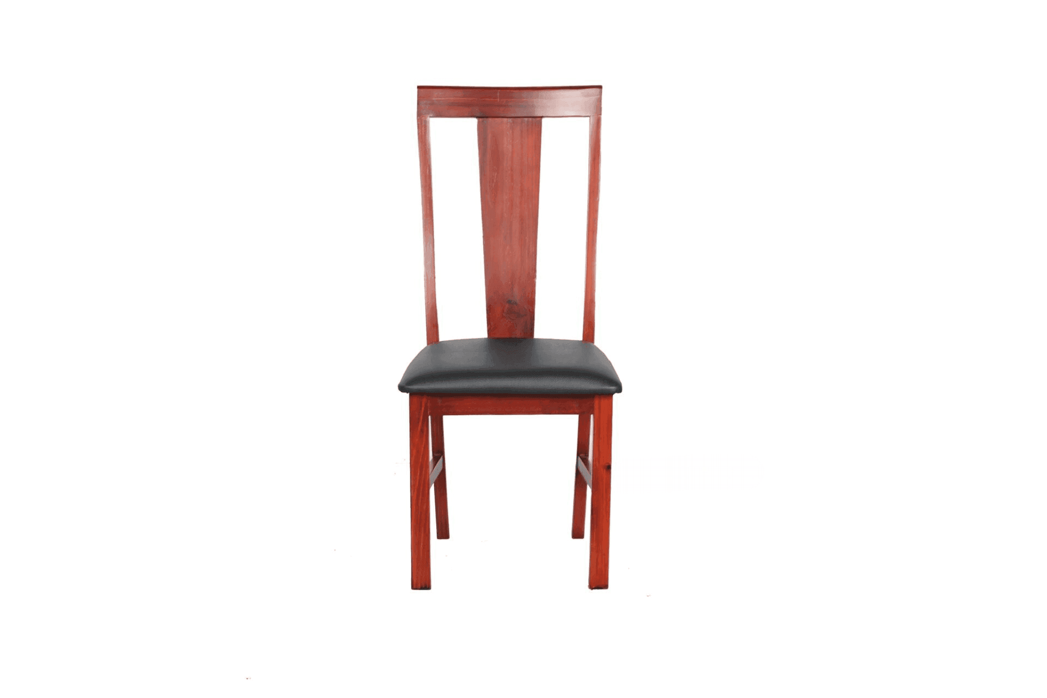Donnelly Dining Chair: Rustic pine wood chair with PU leather upholstery, perfect for stylish and comfortable dining spaces - The A2Z Furniture