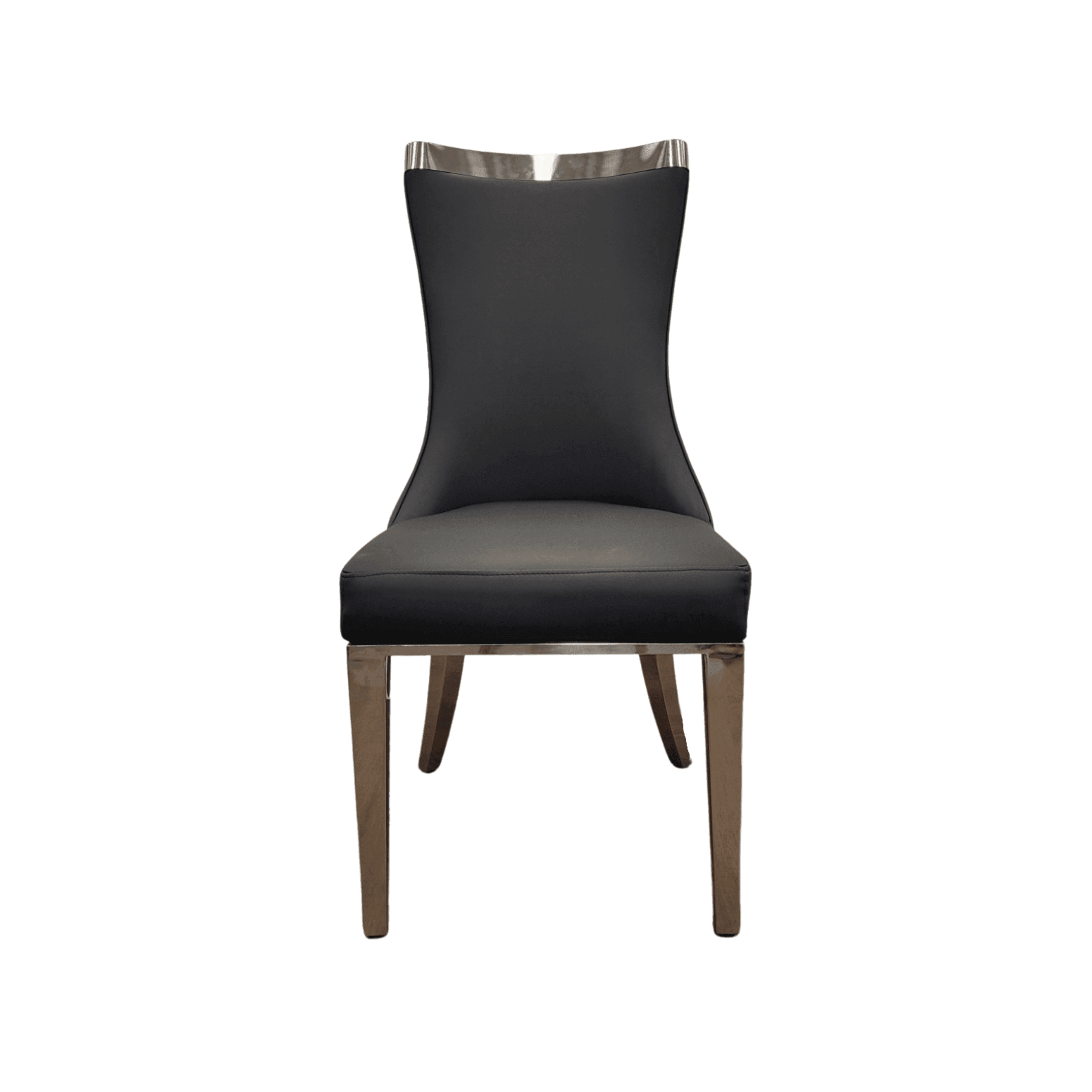 J700 Dining Chair - Modern Design in Black PU Leather - The A2Z Furniture