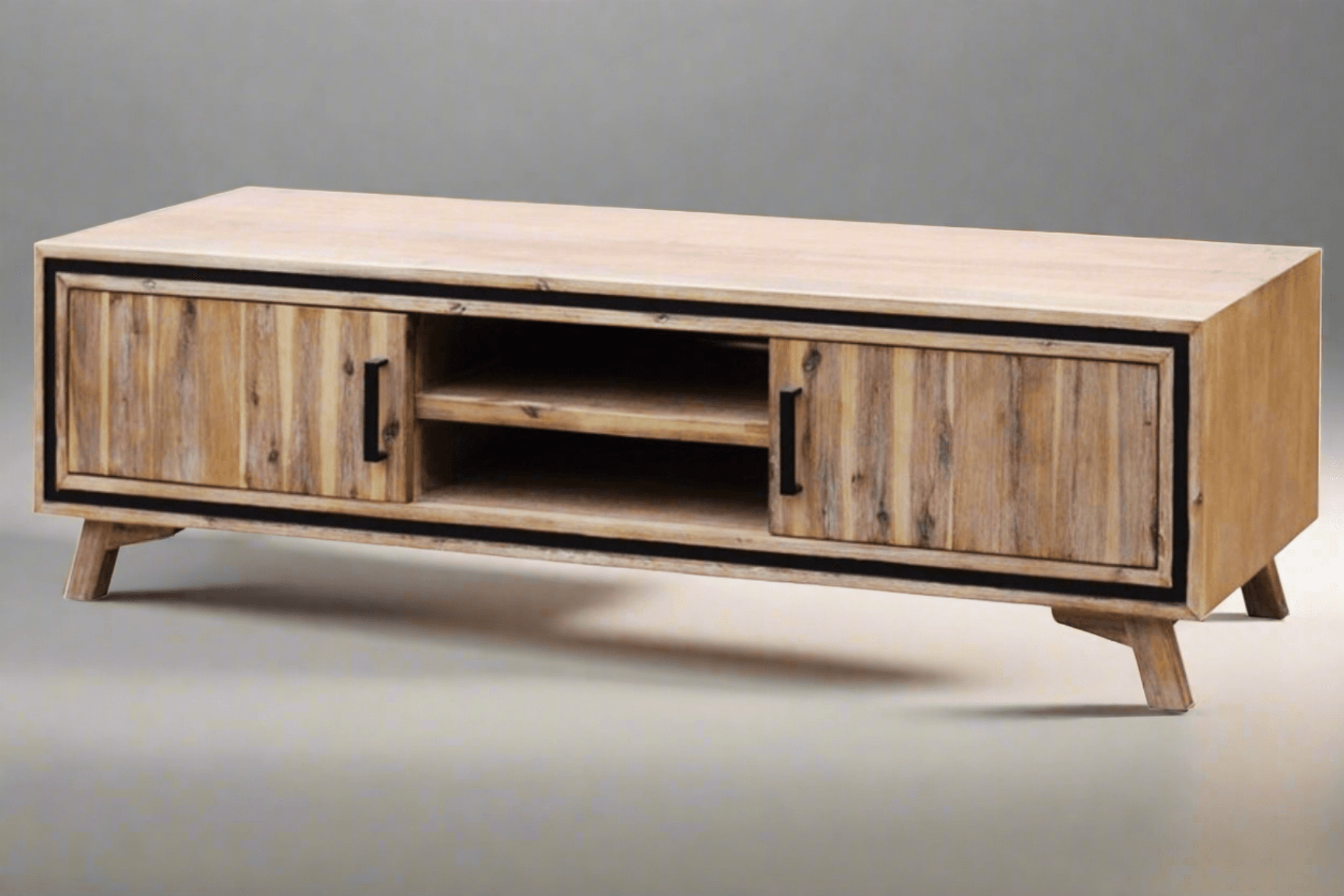 Jack TV Unit - Modern Solid Wood Entertainment Unit by A2Z Furniture