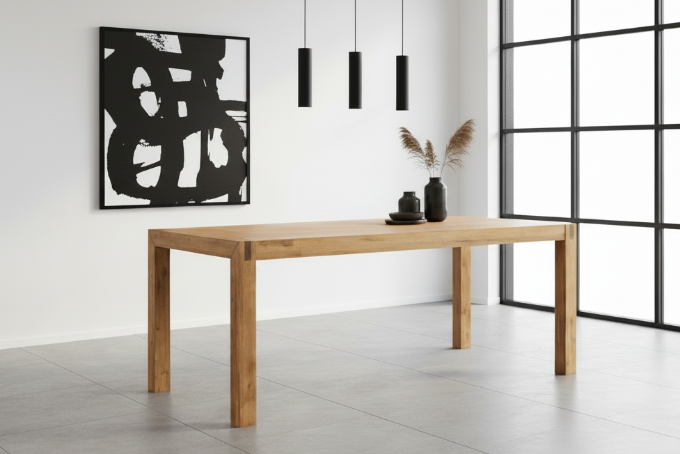 Stylish and functional Jayden Dining Table - Solid acacia wood - The A2Z Furniture
