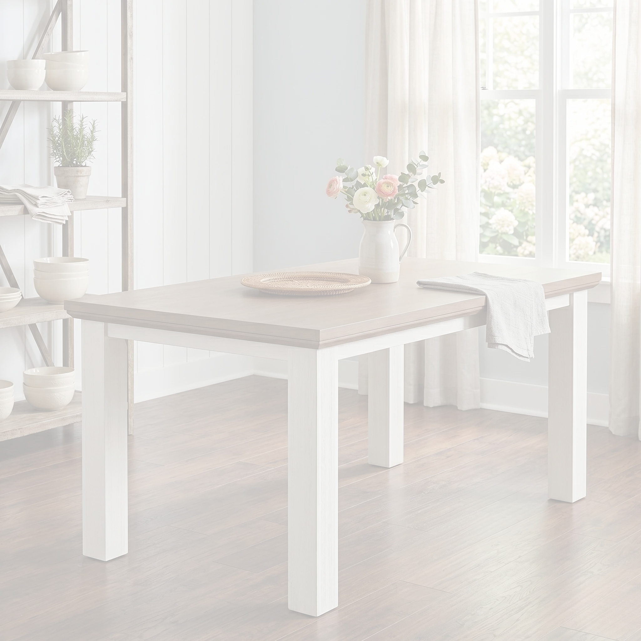 Jericho Dining Table dimension diagram - 190 cm long, 90 cm wide, 80 cm high