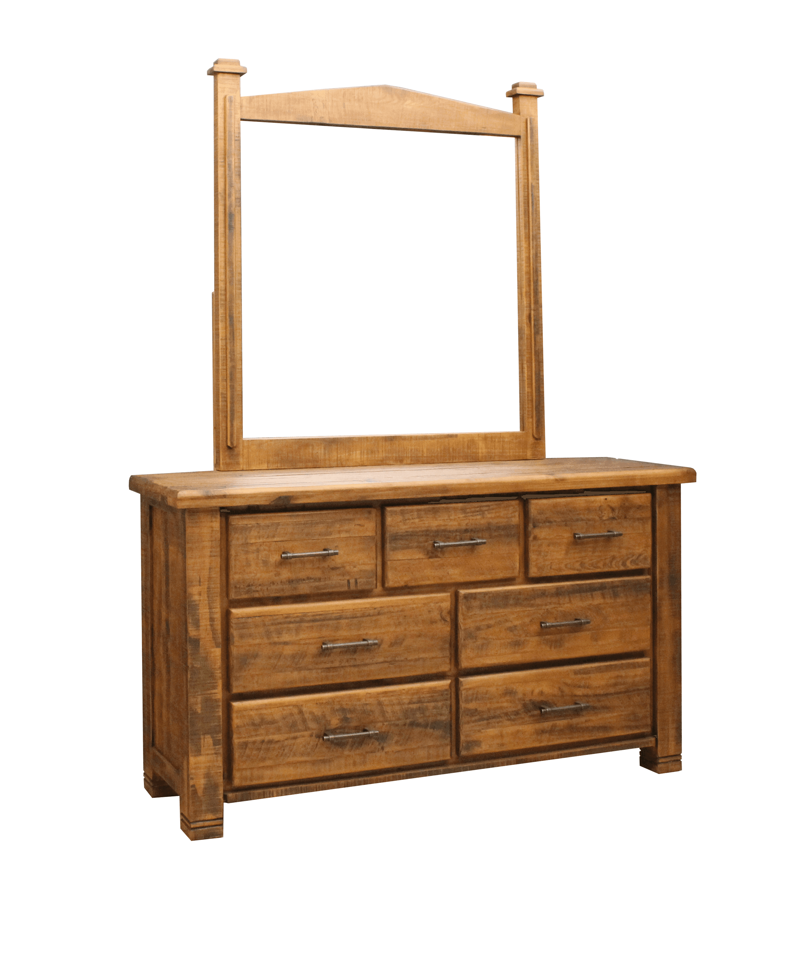Rustic Josh Dresser with Mirror - Stylish Bedroom Furniture