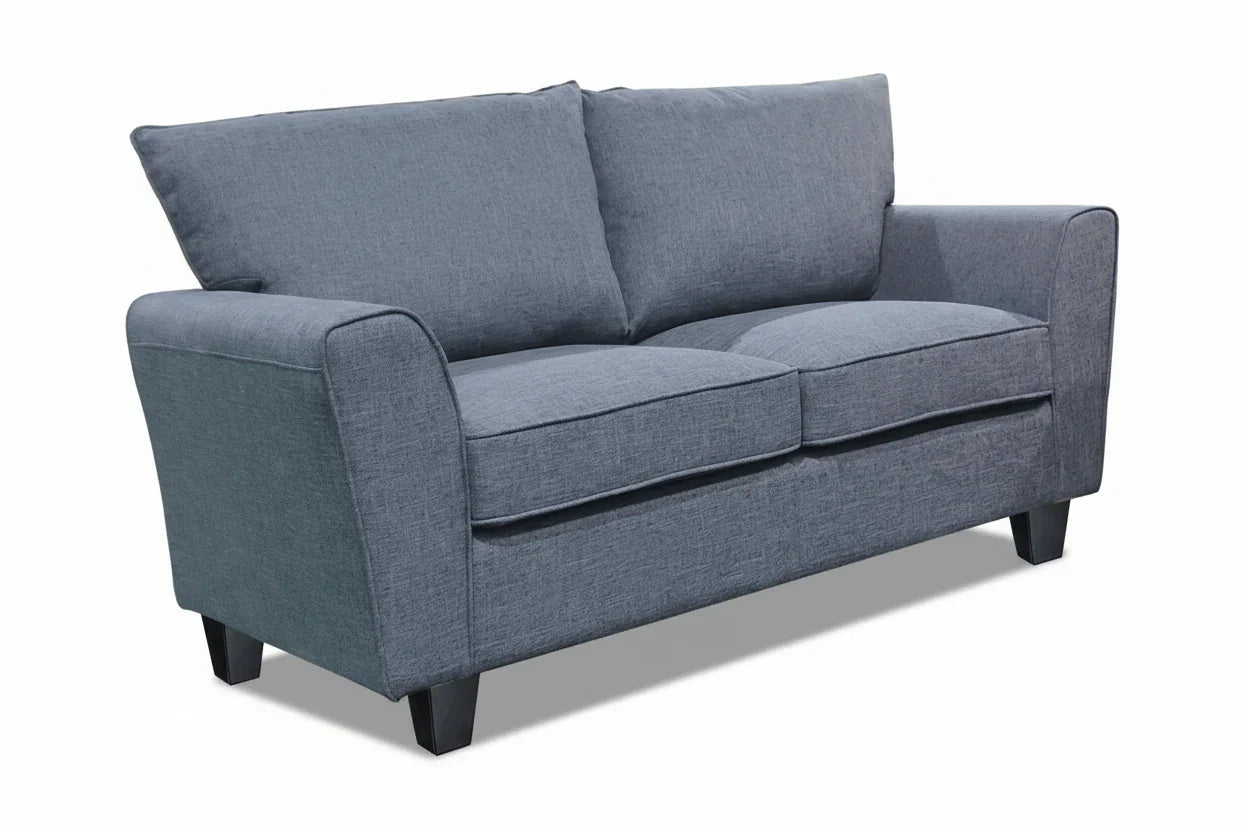 Grey sofa on a white background