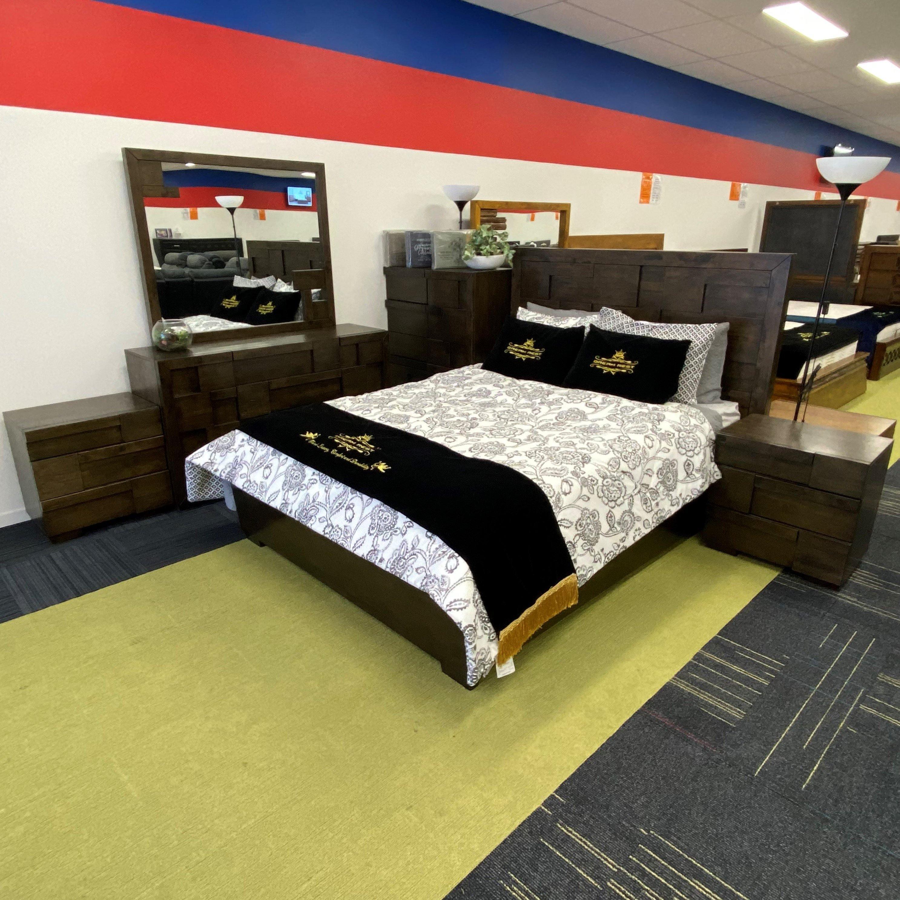 Leone Solid Wooden Bed Frame available in Queen and King Size - The A2Z Furniture