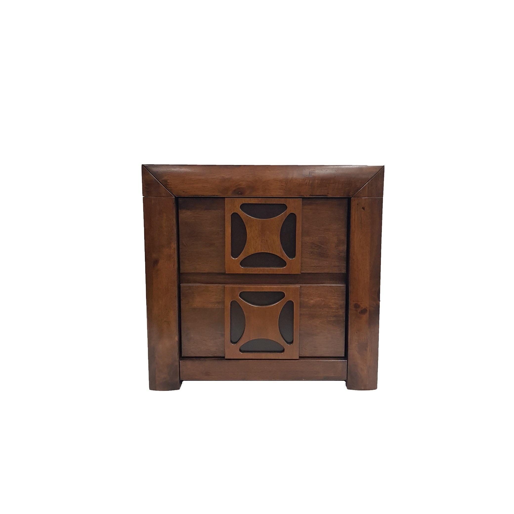 Lilly Bedside Table - Rustic Wooden Bedroom Furniture - The A2Z Furniture