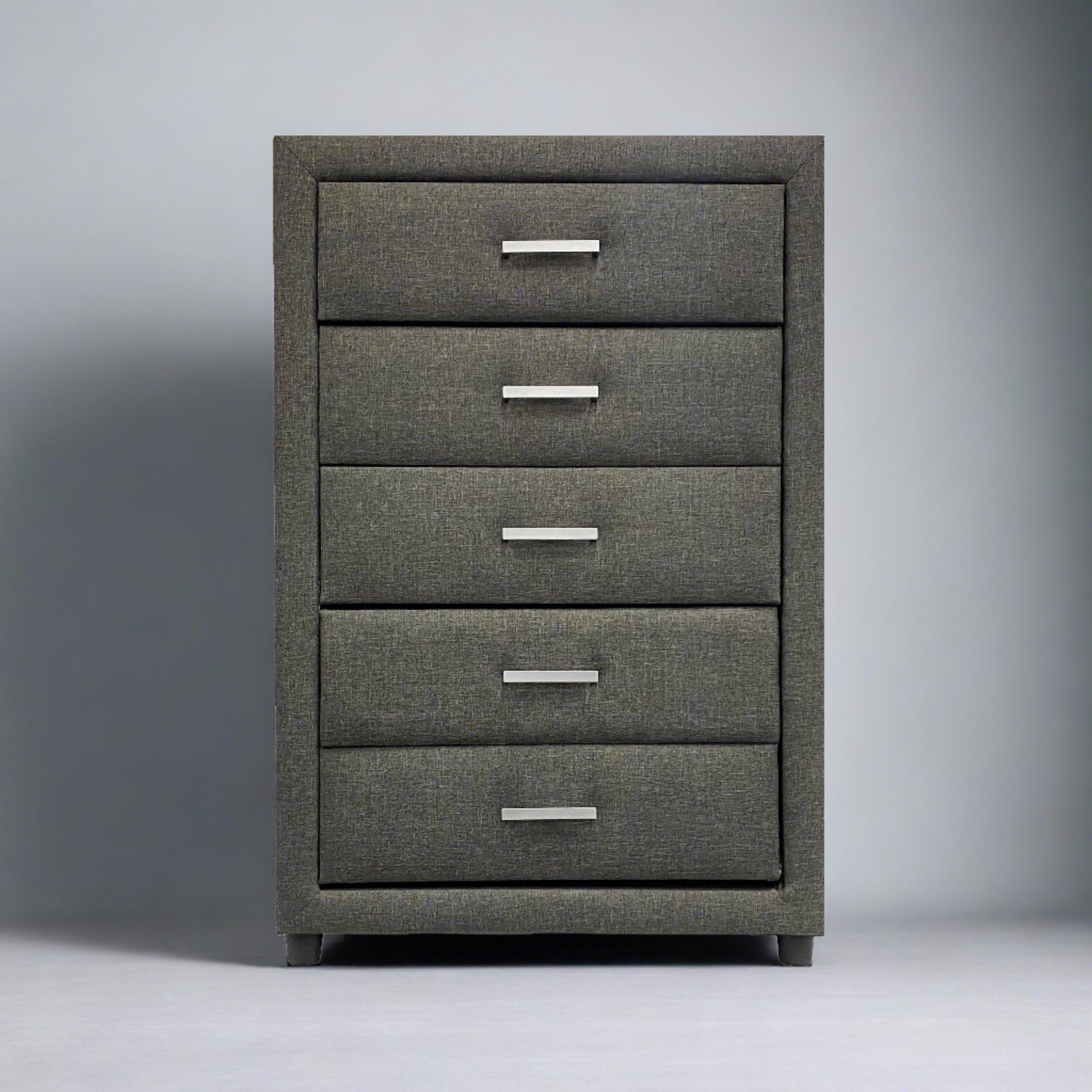 Majestic II Tallboy - Modern Contemporary 5-Drawer Bedroom Storage Solution