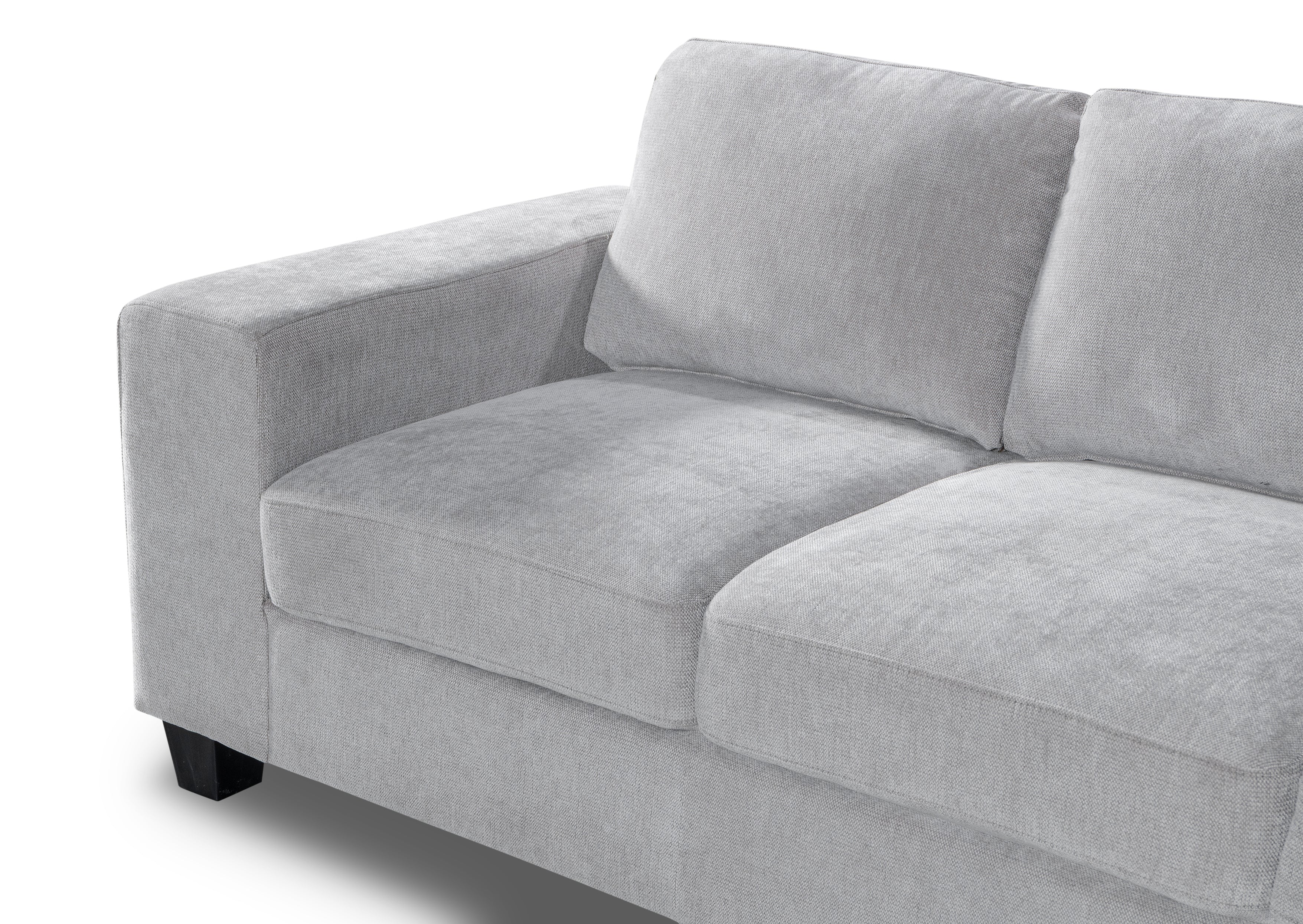 Gray sofa on a white background