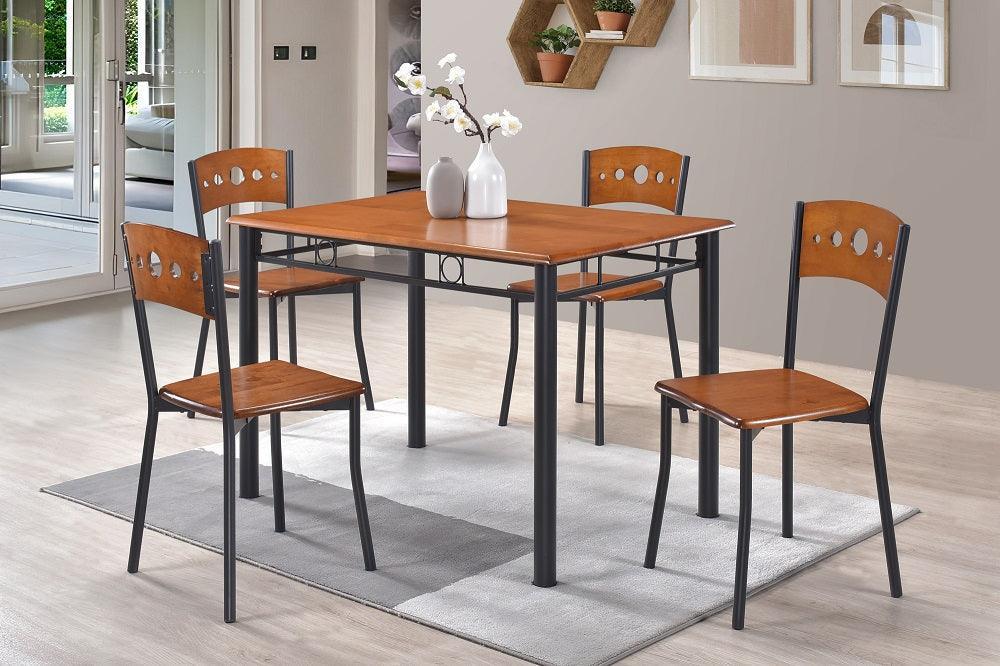 Mojito Dining Set Stylish Metal Table Wooden Top The A2Z