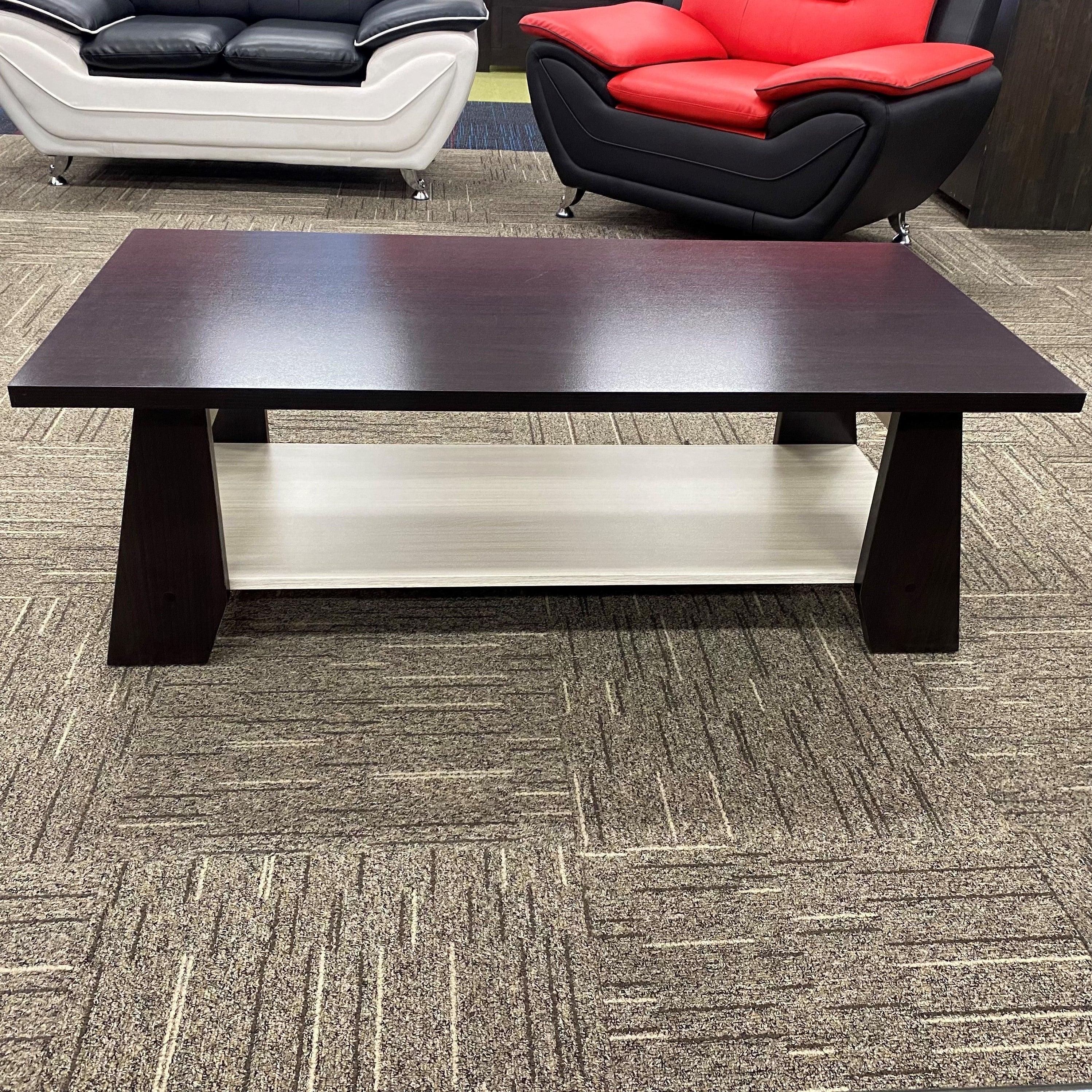 Monalisa Coffee Table and TV Unit Set from The A2Z Furniture - modern design with open shelves for storage