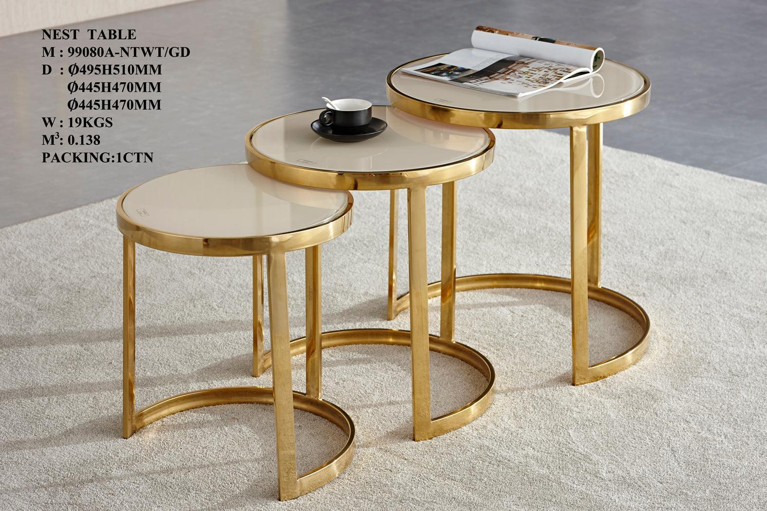 Upgrade Your Home: Nest 100 G - Stylish Glass Nesting Tables