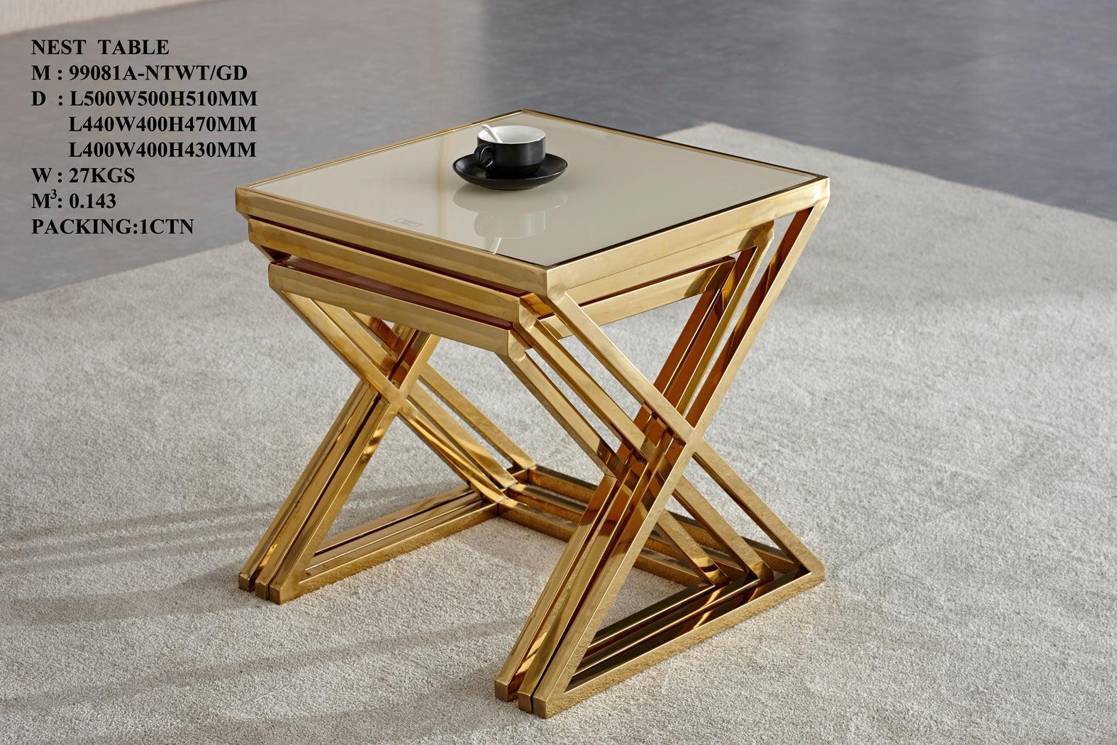 Upgrade Your Home: Nest 200 G - Stylish Glass Nesting Tables