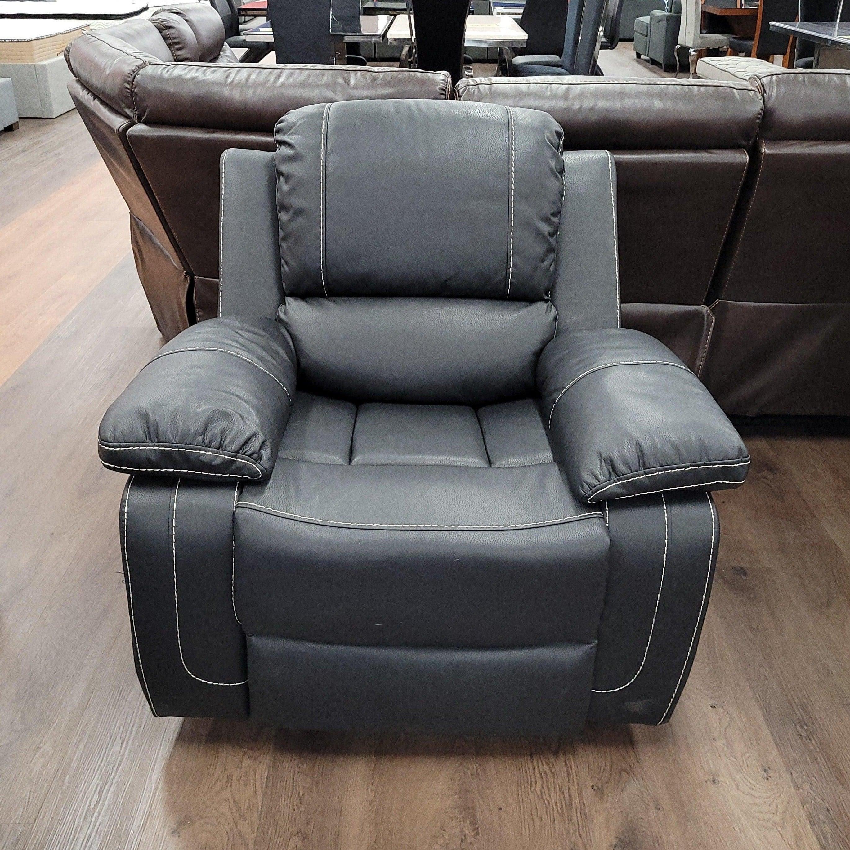 Stanhill Plus Air Leather Black Recliner Suite - The A2Z Furniture