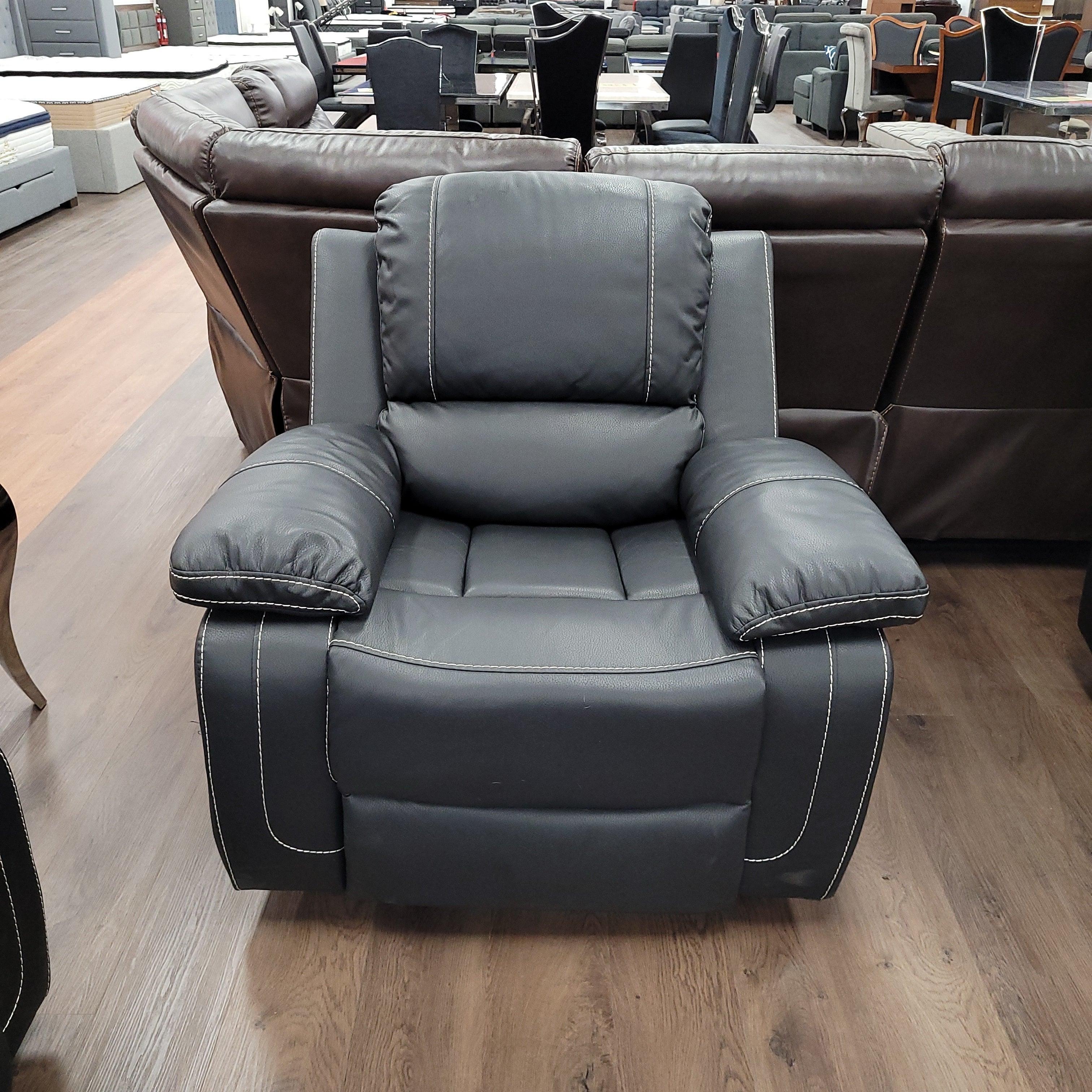 Stanhill Plus Air Leather Black Recliner Suite - The A2Z Furniture