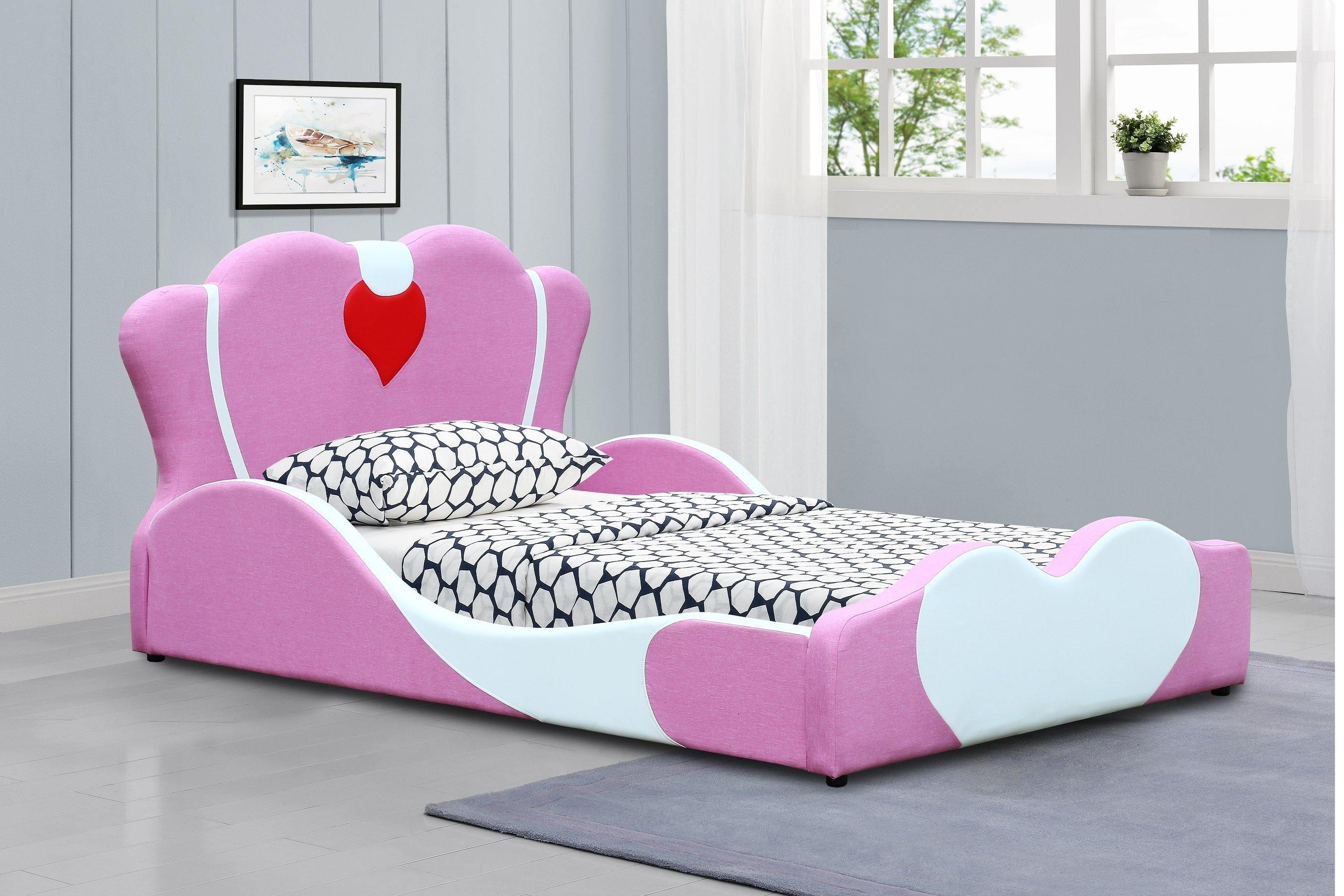 Veva Kids Bed - Dreamy Princess Design - Pink Bed Frame for Children's Bedroom - The A2Z Furniture