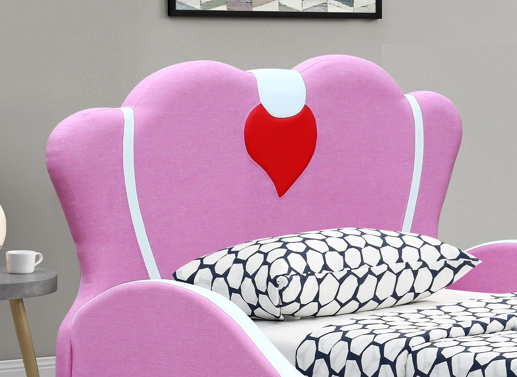 Veva Kids Bed - Dreamy Princess Design - Pink Bed Frame for Children's Bedroom - The A2Z Furniture
