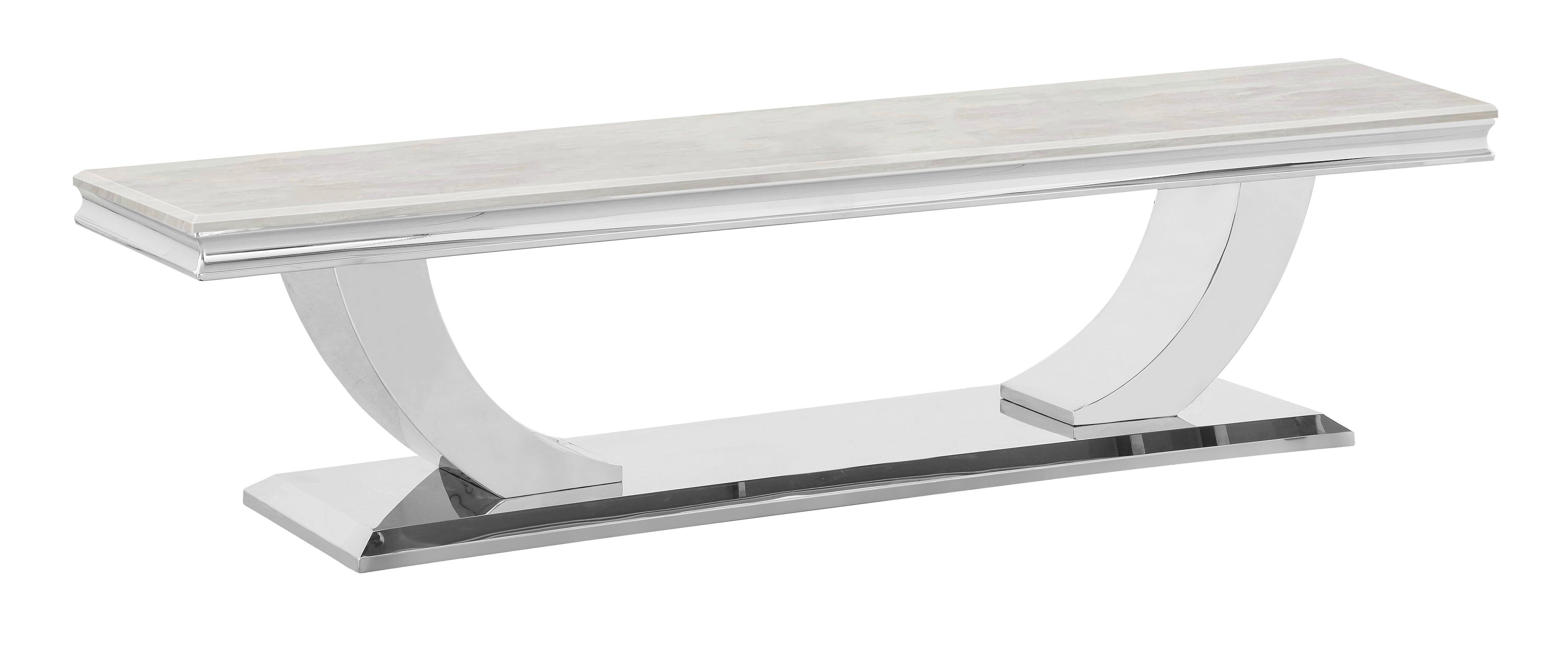 Zone Crème Marble Top TV Unit - The A2Z Furniture